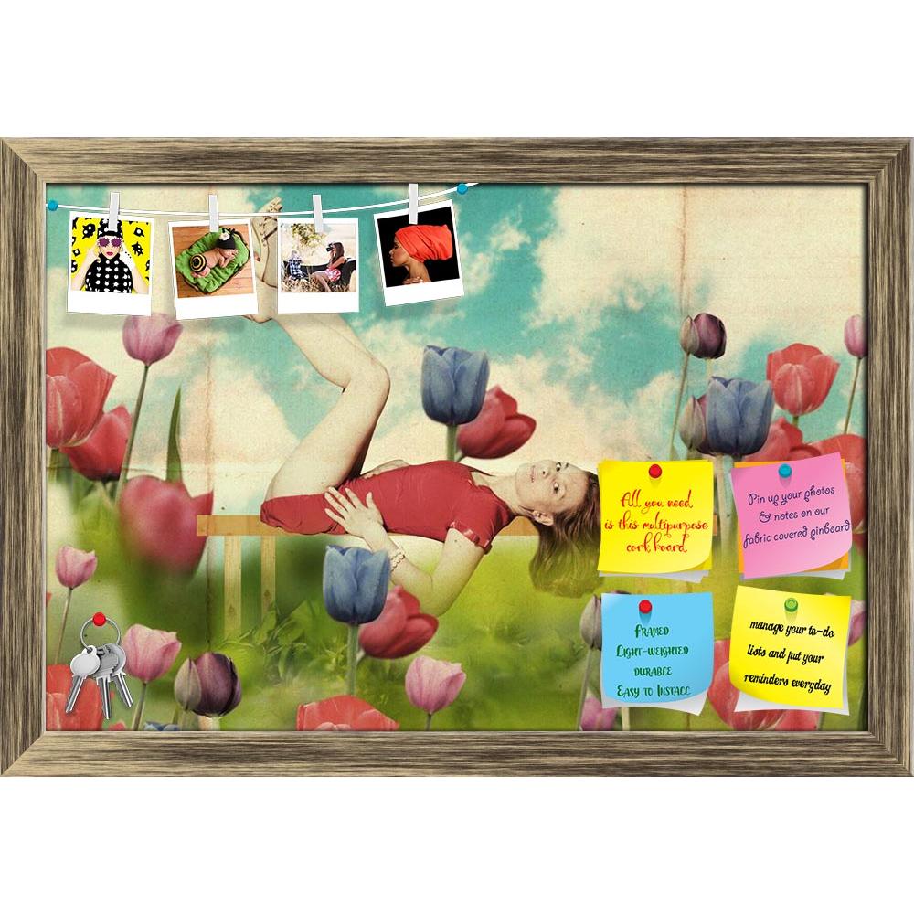ArtzFolio Woman With Book In Flowers Printed Bulletin Board Notice Pin Board Soft Board | Framed-Bulletin Boards Framed-AZSAO10042738BLB_FR_L-Image Code 5000410 Vishnu Image Folio Pvt Ltd, IC 5000410, ArtzFolio, Bulletin Boards Framed, Conceptual, Figurative, Photography, woman, with, book, in, flowers, printed, bulletin, board, notice, pin, soft, framed, beautiful, art, vintage, pattern, aged, ball, beauty, blue, clouds, collage, color, compilation, concept, curly, day, design, dream, dress, female, front,