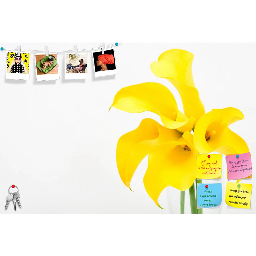 ArtzFolio Yellow Calla Lily D1 Printed Bulletin Board Notice Pin Board Soft Board | Frameless-Bulletin Boards Frameless-AZSAO10083714BLB_FL_L-Image Code 5000416 Vishnu Image Folio Pvt Ltd, IC 5000416, ArtzFolio, Bulletin Boards Frameless, Floral, Photography, yellow, calla, lily, d1, printed, bulletin, board, notice, pin, soft, frameless, white, background, pin up board, push pin board, extra large cork board, big pin board, notice board, small bulletin board, cork board, wall notice board, giant cork board