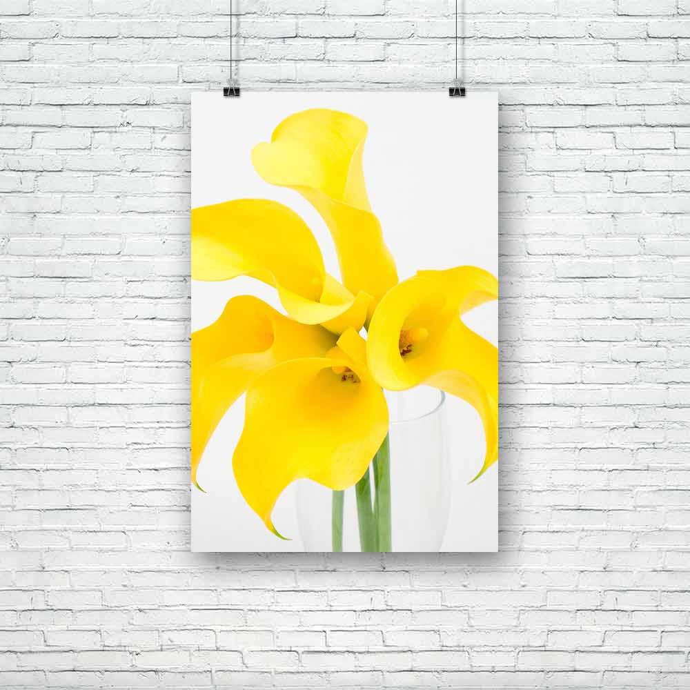 Yellow Calla Lily D1 Unframed Paper Poster-Paper Posters Unframed-POS_UN-IC 5000416 IC 5000416, Black and White, Botanical, Eygptian, Floral, Flowers, Nature, Scenic, White, yellow, calla, lily, d1, unframed, paper, poster, araceae, arranged, arrangement, arum, beauty, bloom, blooming, blossom, blossoming, bright, brilliant, color, cut, easter, flores, flower, flowering, flowery, fresh, freshness, full, green, light, natural, nile, plant, spring, vivid, zantedeschia, artzfolio, posters, wall posters, poster