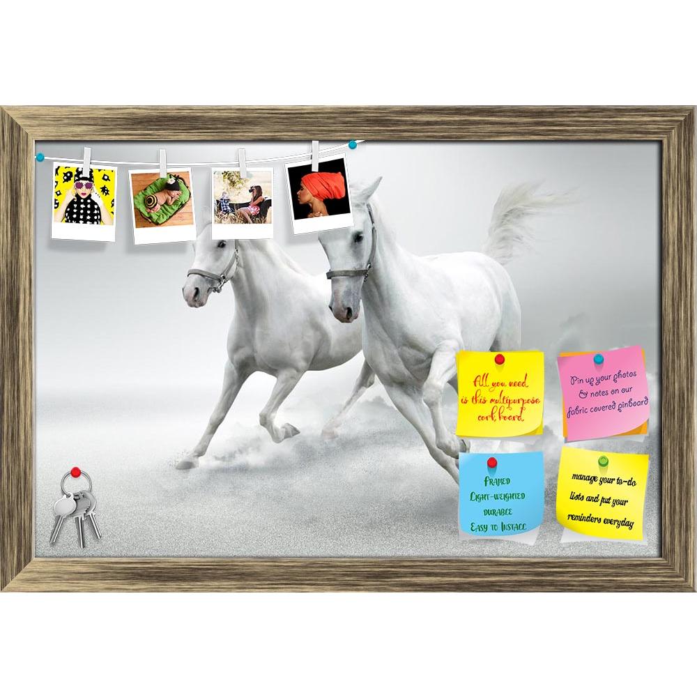 ArtzFolio White Horses D2 Printed Bulletin Board Notice Pin Board Soft Board | Framed-Bulletin Boards Framed-AZSAO10101254BLB_FR_L-Image Code 5000426 Vishnu Image Folio Pvt Ltd, IC 5000426, ArtzFolio, Bulletin Boards Framed, Animals, Photography, white, horses, d2, printed, bulletin, board, notice, pin, soft, framed, pin up board, push pin board, extra large cork board, big pin board, notice board, small bulletin board, cork board, wall notice board, giant cork board, bulletin board, office notice board, of