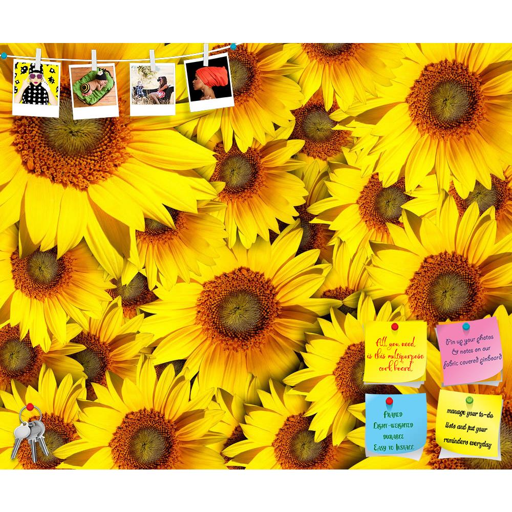 ArtzFolio Sunflower With Background Printed Bulletin Board Notice Pin Board Soft Board | Frameless-Bulletin Boards Frameless-AZSAO10183087BLB_FL_L-Image Code 5000431 Vishnu Image Folio Pvt Ltd, IC 5000431, ArtzFolio, Bulletin Boards Frameless, Floral, Photography, sunflower, with, background, printed, bulletin, board, notice, pin, soft, frameless, pin up board, push pin board, extra large cork board, big pin board, notice board, small bulletin board, cork board, wall notice board, giant cork board, bulletin