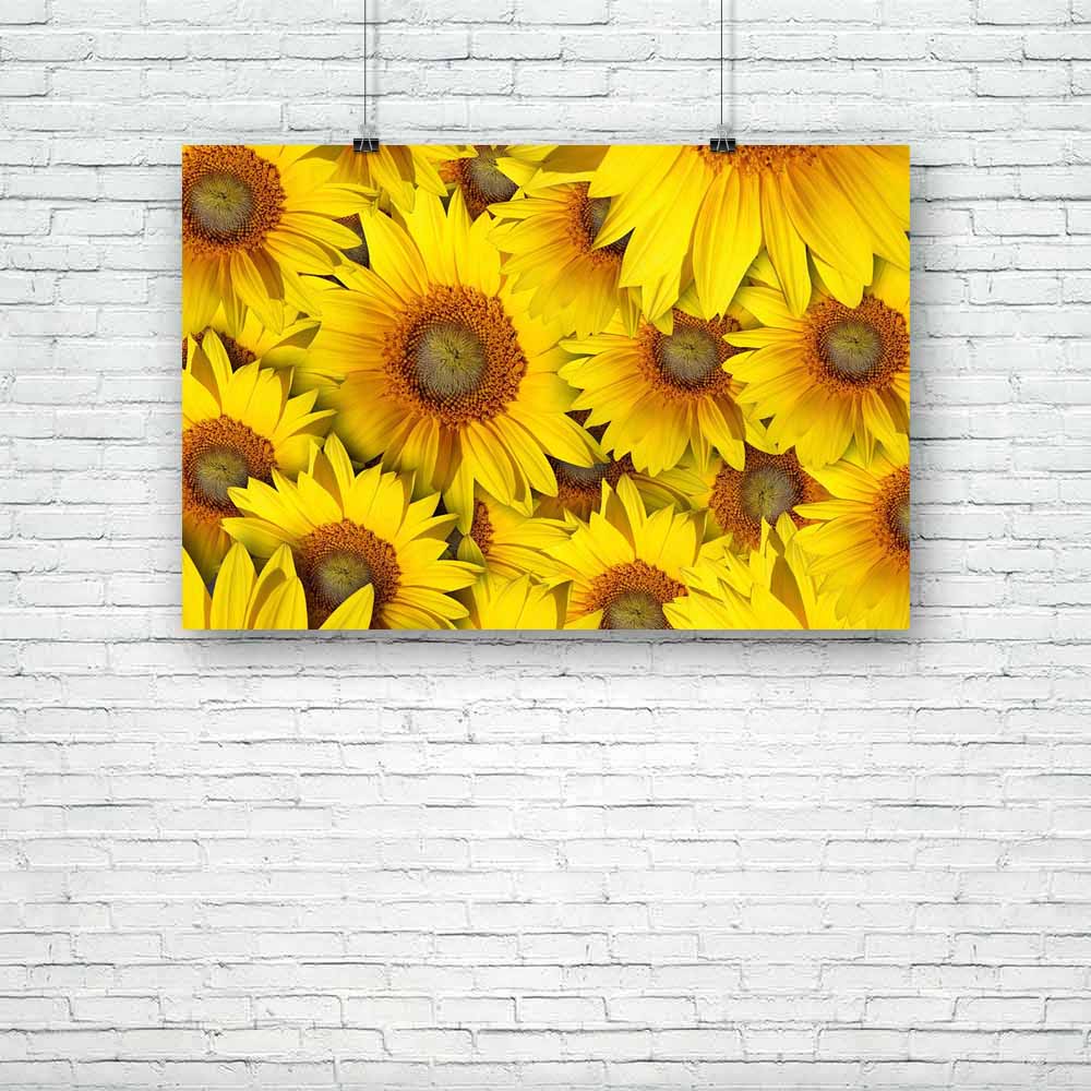 Sunflower With Background Unframed Paper Poster-Paper Posters Unframed-POS_UN-IC 5000431 IC 5000431, Art and Paintings, Black and White, Botanical, Circle, Countries, Culture, Ethnic, Floral, Flowers, Landscapes, Nature, Patterns, Scenic, Signs, Signs and Symbols, Traditional, Tribal, White, World Culture, sunflower, with, background, unframed, paper, poster, sunflowers, agriculture, art, beautiful, beauty, bloom, blooming, blossom, botany, bright, close, closeup, color, colorful, concept, country, day, dec