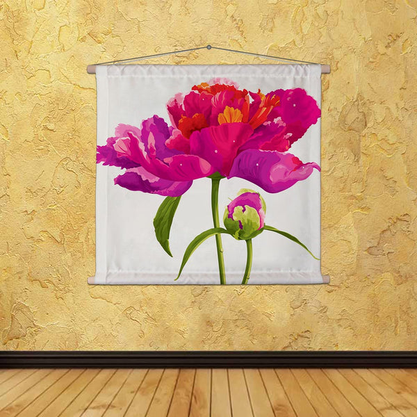 ArtzFolio Red Peony Flower Fabric Painting Tapestry Scroll Art Hanging-Scroll Art-AZART10205201TAP_L-Image Code 5000436 Vishnu Image Folio Pvt Ltd, IC 5000436, ArtzFolio, Scroll Art, Floral, Digital Art, red, peony, flower, canvas, fabric, painting, tapestry, scroll, art, hanging, luxurious, bud, painted, bright, colors, tapestries, room tapestry, hanging tapestry, huge tapestry, amazonbasics, tapestry cloth, fabric wall hanging, unique tapestries, wall tapestry, small tapestry, tapestry wall decor, cheap t