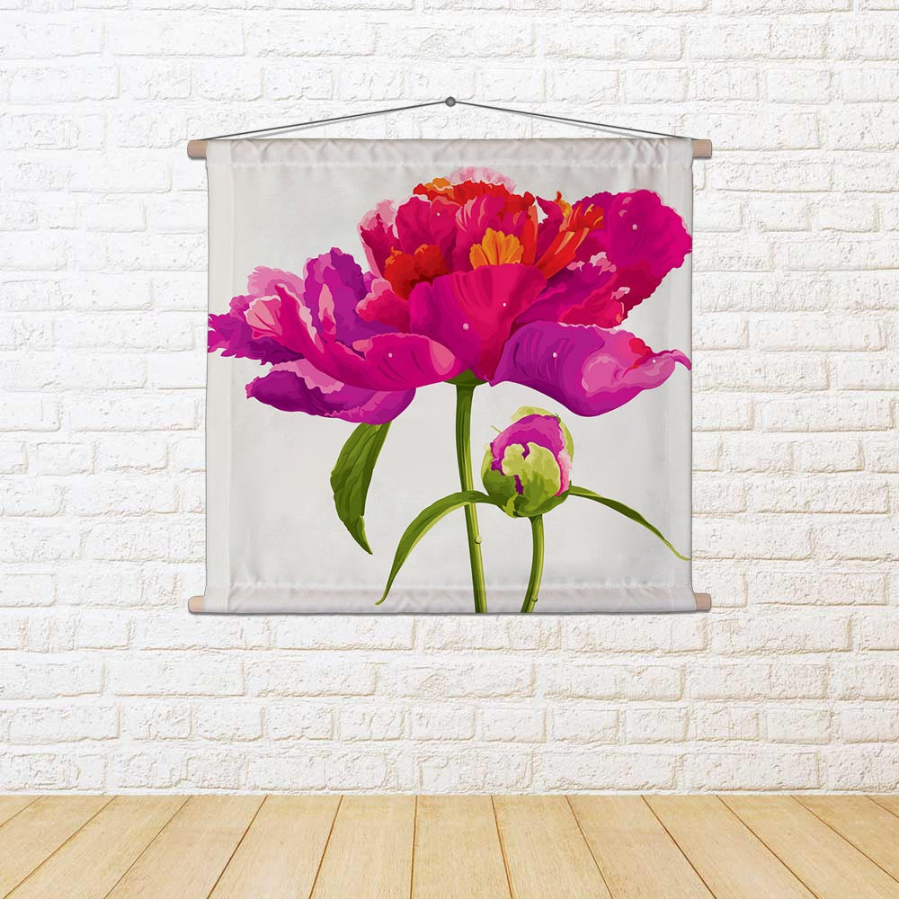 ArtzFolio Red Peony Flower Fabric Painting Tapestry Scroll Art Hanging-Scroll Art-AZART10205201TAP_L-Image Code 5000436 Vishnu Image Folio Pvt Ltd, IC 5000436, ArtzFolio, Scroll Art, Floral, Digital Art, red, peony, flower, fabric, painting, tapestry, scroll, art, hanging, luxurious, bud, painted, bright, colors, tapestries, room tapestry, hanging tapestry, huge tapestry, amazonbasics, tapestry cloth, fabric wall hanging, unique tapestries, wall tapestry, small tapestry, tapestry wall decor, cheap tapestrie