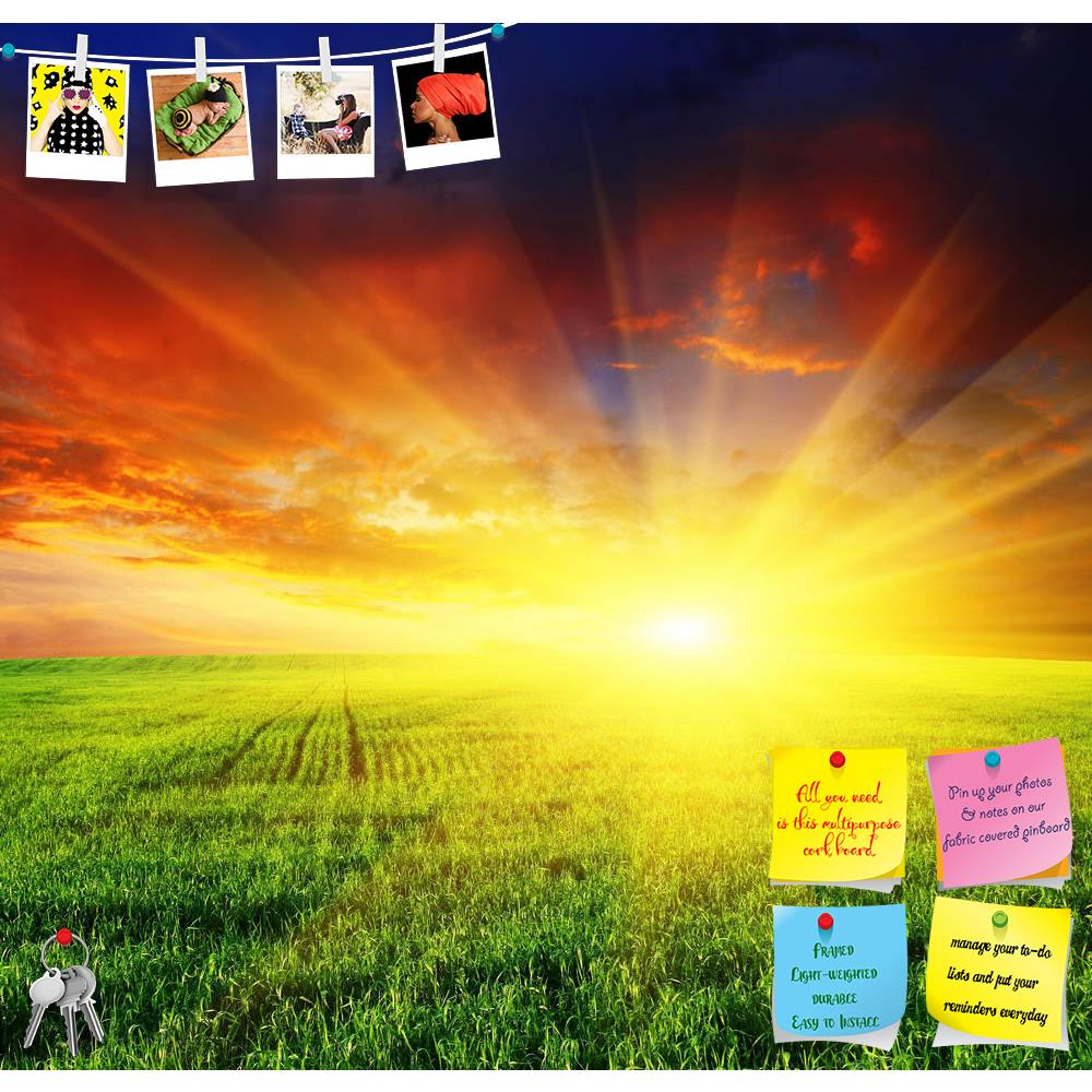 ArtzFolio Sunset Over Field Printed Bulletin Board Notice Pin Board Soft Board | Frameless-Bulletin Boards Frameless-AZSAO10213552BLB_FL_L-Image Code 5000437 Vishnu Image Folio Pvt Ltd, IC 5000437, ArtzFolio, Bulletin Boards Frameless, Landscapes, Photography, sunset, over, field, printed, bulletin, board, notice, pin, soft, frameless, beautiful, green, grass, autumn, agriculture, background, beauty, botany, color, country, cloud, cornfield, climate, countryside, dawn, environment, ecology, fresh, flower, f