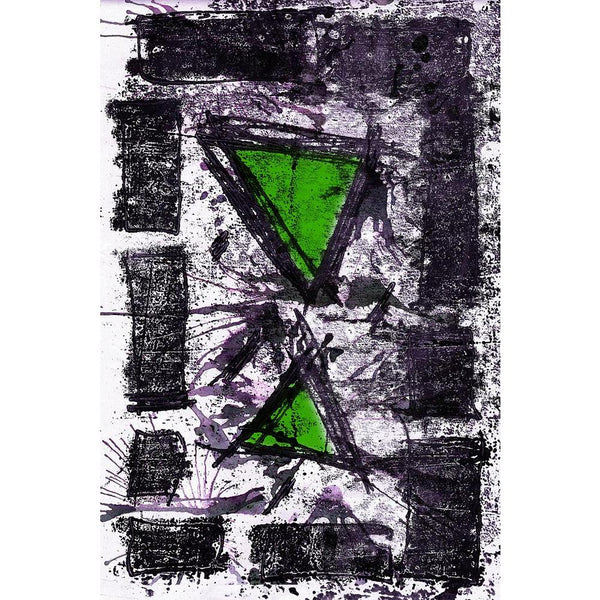Abstract Art D4 Unframed Paper Poster-Paper Posters Unframed-POS_UN-IC 5000446 IC 5000446, Abstract Expressionism, Abstracts, Art and Paintings, Black, Black and White, Paintings, Semi Abstract, Signs, Signs and Symbols, Splatter, Triangles, abstract, art, d4, unframed, paper, wall, poster, amoeba, artistic, background, closeup, color, colorful, composition, contrast, creative, cyan, dab, design, detail, details, dirty, drop, expressionist, expressive, grunge, grungy, ink, line, messy, miro, paint, painting
