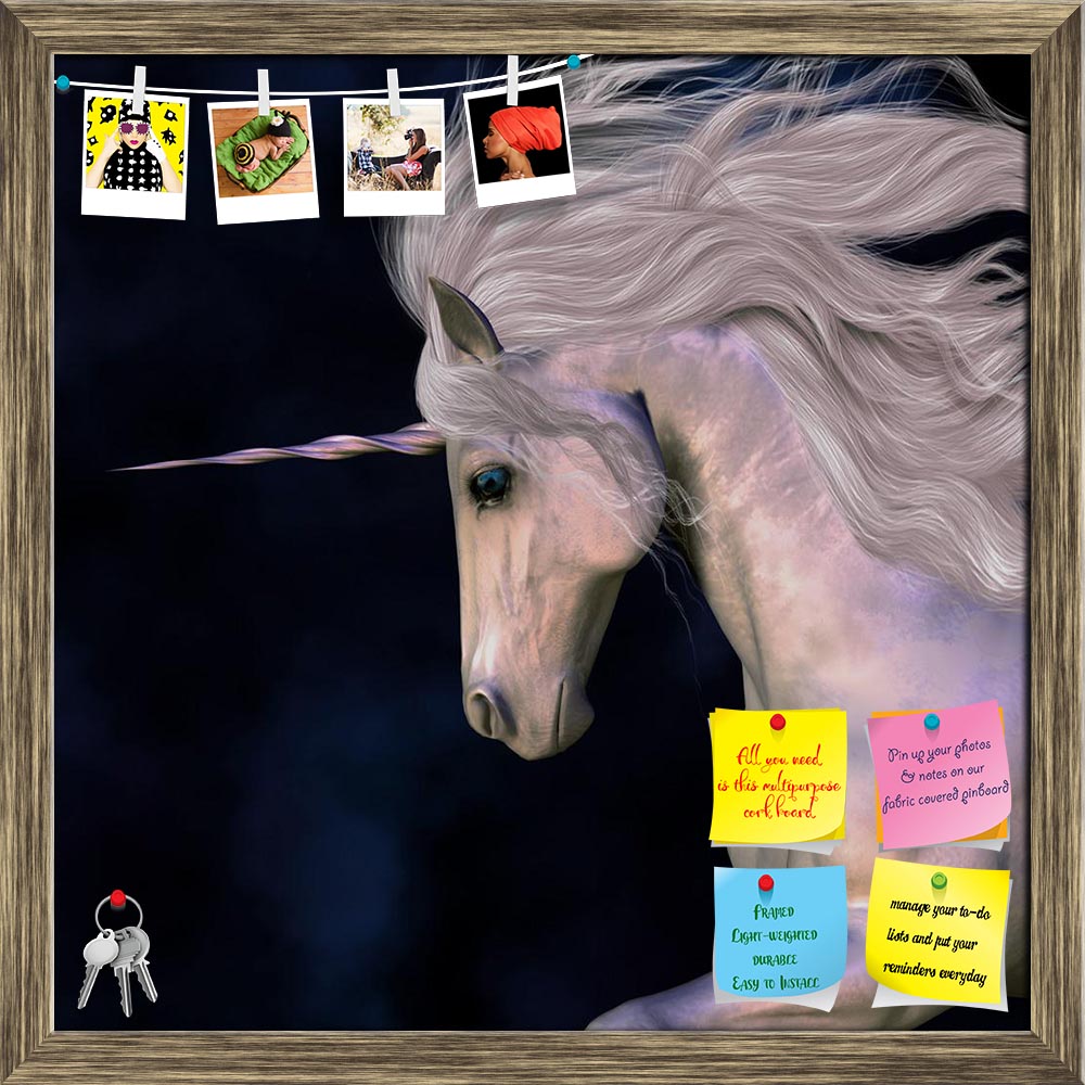 ArtzFolio White Buck Unicorns Horn Printed Bulletin Board Notice Pin Board Soft Board | Framed-Bulletin Boards Framed-AZSAO10405642BLB_FR_L-Image Code 5000460 Vishnu Image Folio Pvt Ltd, IC 5000460, ArtzFolio, Bulletin Boards Framed, Animals, Fantasy, Fine Art Reprint, white, buck, unicorns, horn, printed, bulletin, board, notice, pin, soft, framed, a, unicorn's, has, beautiful, pink, glow, pin up board, push pin board, extra large cork board, big pin board, notice board, small bulletin board, cork board, w