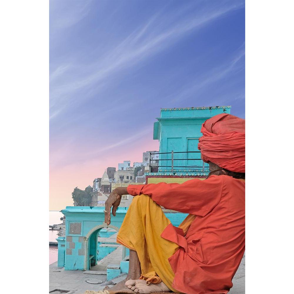 ArtzFolio Holy Man Near Ganges Unframed Paper Poster-Paper Posters Unframed-AZART10411921POS_UN_L-Image Code 5000462 Vishnu Image Folio Pvt Ltd, IC 5000462, ArtzFolio, Paper Posters Unframed, Places, Traditional, Photography, holy, man, near, ganges, unframed, paper, poster, wall, large, size, for, living, room, home, decoration, big, framed, decor, posters, pitaara, box, modern, art, with, frame, bedroom, amazonbasics, door, drawing, small, decorative, office, reception, multiple, friends, images, reprints