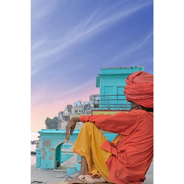 Holy Man Near Ganges Unframed Paper Poster-Paper Posters Unframed-POS_UN-IC 5000462 IC 5000462, Ancient, Asian, Automobiles, Cities, City Views, Goddess Ganga, Hinduism, Historical, Holidays, Indian, Landscapes, Medieval, Nautical, Panorama, Religion, Religious, Scenic, Spiritual, Sunrises, Sunsets, Transportation, Travel, Tropical, Urban, Vehicles, Vintage, holy, man, near, ganges, unframed, paper, wall, poster, india, antique, asia, calm, city, clouds, coast, cult, devotion, divine, exotic, ghat, harbour,