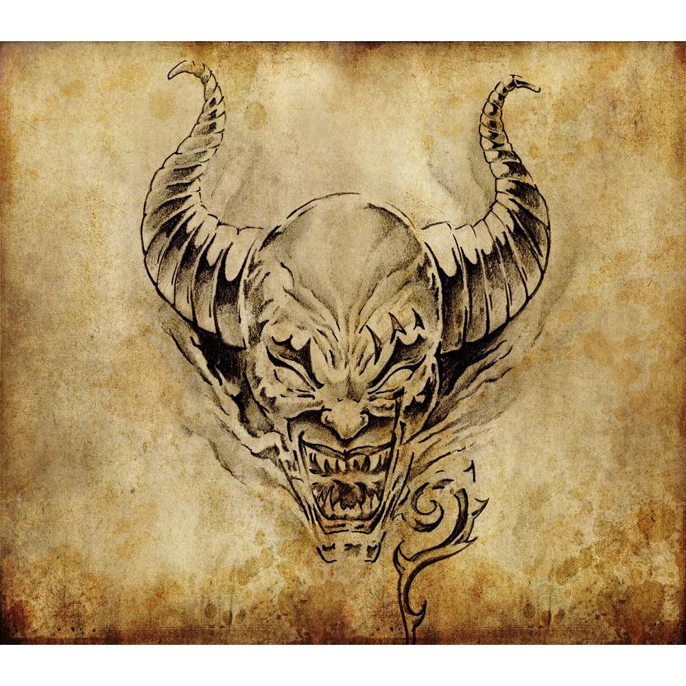 Tattoo Art Of A Devil Canvas Painting Synthetic Frame-Paintings MDF Framing-AFF_FR-IC 5000466 IC 5000466, Abstract Expressionism, Abstracts, Ancient, Art and Paintings, Black, Black and White, Culture, Decorative, Digital, Digital Art, Drawing, Ethnic, Graphic, Historical, Illustrations, Medieval, Modern Art, Patterns, Retro, Semi Abstract, Signs, Signs and Symbols, Sketches, Symbols, Traditional, Tribal, Vintage, World Culture, tattoo, art, of, a, devil, canvas, painting, synthetic, frame, dragon, abstract