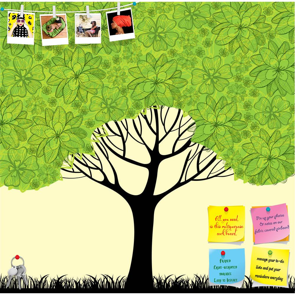 ArtzFolio Green Tree With Blossom Flowers Printed Bulletin Board Notice Pin Board Soft Board | Frameless-Bulletin Boards Frameless-AZSAO10425805BLB_FL_L-Image Code 5000469 Vishnu Image Folio Pvt Ltd, IC 5000469, ArtzFolio, Bulletin Boards Frameless, Kids, Landscapes, Digital Art, green, tree, with, blossom, flowers, printed, bulletin, board, notice, pin, soft, frameless, yellow, background, pin up board, push pin board, extra large cork board, big pin board, notice board, small bulletin board, cork board, w