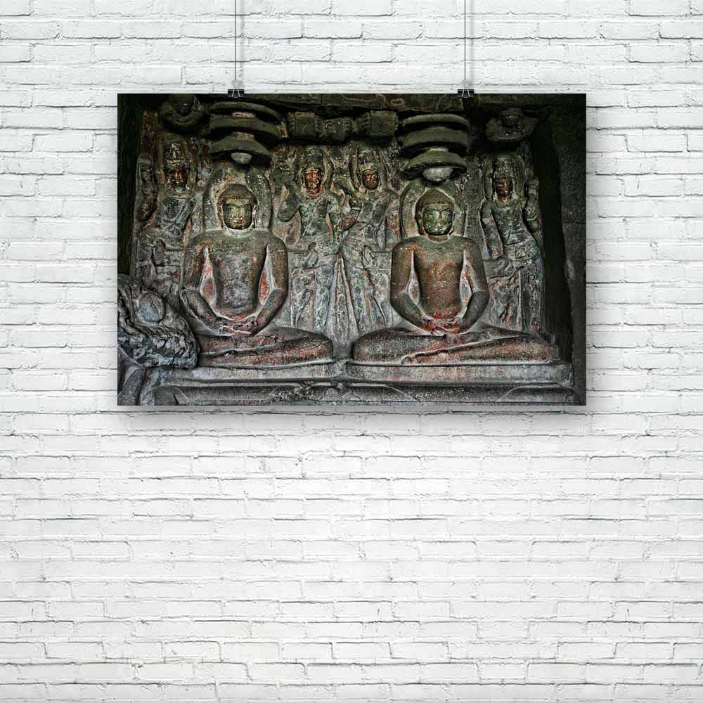 Ellora Cave India Unframed Paper Poster-Paper Posters Unframed-POS_UN-IC 5000471 IC 5000471, Ancient, Animals, Architecture, Asian, Automobiles, Buddhism, Culture, Ethnic, God Buddha, Hinduism, Historical, Indian, Marble and Stone, Medieval, People, Religion, Religious, Spiritual, Traditional, Transportation, Travel, Tribal, Vehicles, Vintage, World Culture, ellora, cave, india, unframed, paper, poster, animal, archeology, asia, aura, basalt, buddha, built, carving, energy, famous, god, heritage, hindu, his
