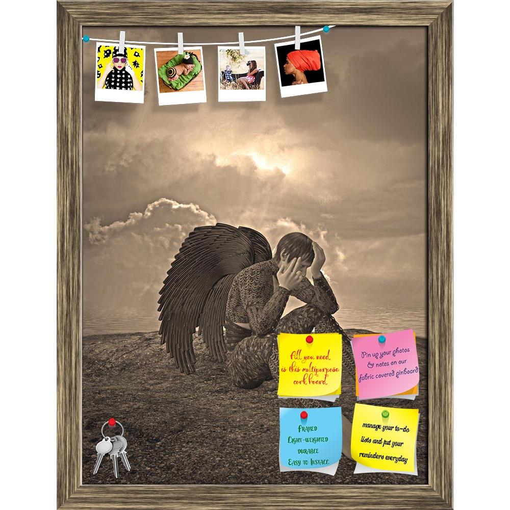 ArtzFolio Sad Angel Printed Bulletin Board Notice Pin Board Soft Board | Framed-Bulletin Boards Framed-AZSAO10442784BLB_FR_L-Image Code 5000475 Vishnu Image Folio Pvt Ltd, IC 5000475, ArtzFolio, Bulletin Boards Framed, Fantasy, Digital Art, sad, angel, printed, bulletin, board, notice, pin, soft, framed, pin up board, push pin board, extra large cork board, big pin board, notice board, small bulletin board, cork board, wall notice board, giant cork board, bulletin board, office notice board, office cork boa