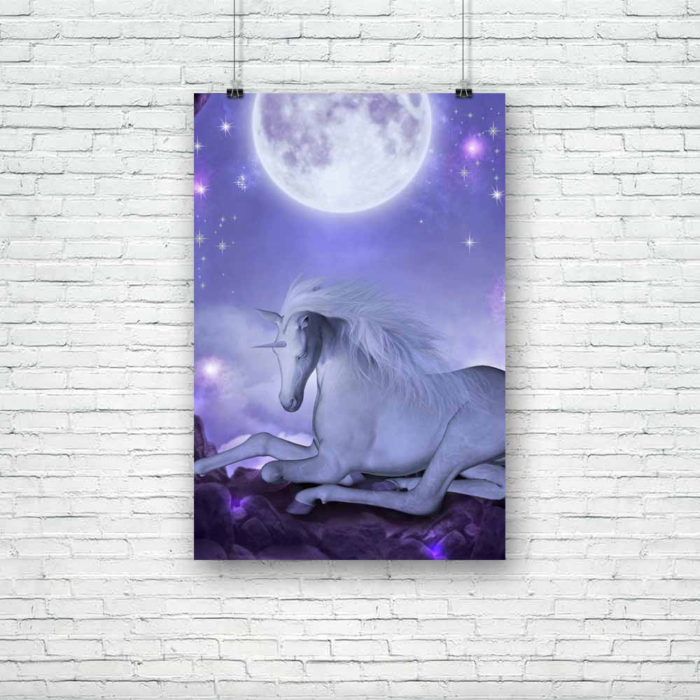 Unicorn Unframed Paper Poster-Paper Posters Unframed-POS_UN-IC 5000476 IC 5000476, 3D, Abstract Expressionism, Abstracts, Animals, Art and Paintings, Digital, Digital Art, Fantasy, Graphic, Retro, Semi Abstract, Stars, unicorn, unframed, paper, poster, fairy, art, abstract, animal, artistic, background, classic, cloud, clouds, dark, darkness, dream, dreams, dreamy, effect, fae, fairytale, fantastic, fog, glow, horse, lighting, magic, manipulation, mist, misty, moon, moonlight, mystic, mystical, myth, old, p