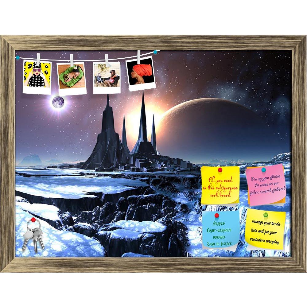 ArtzFolio Lost Alien City In Snow Printed Bulletin Board Notice Pin Board Soft Board | Framed-Bulletin Boards Framed-AZSAO10480248BLB_FR_L-Image Code 5000478 Vishnu Image Folio Pvt Ltd, IC 5000478, ArtzFolio, Bulletin Boards Framed, Fantasy, Places, Digital Art, lost, alien, city, in, snow, printed, bulletin, board, notice, pin, soft, framed, pin up board, push pin board, extra large cork board, big pin board, notice board, small bulletin board, cork board, wall notice board, giant cork board, bulletin boar