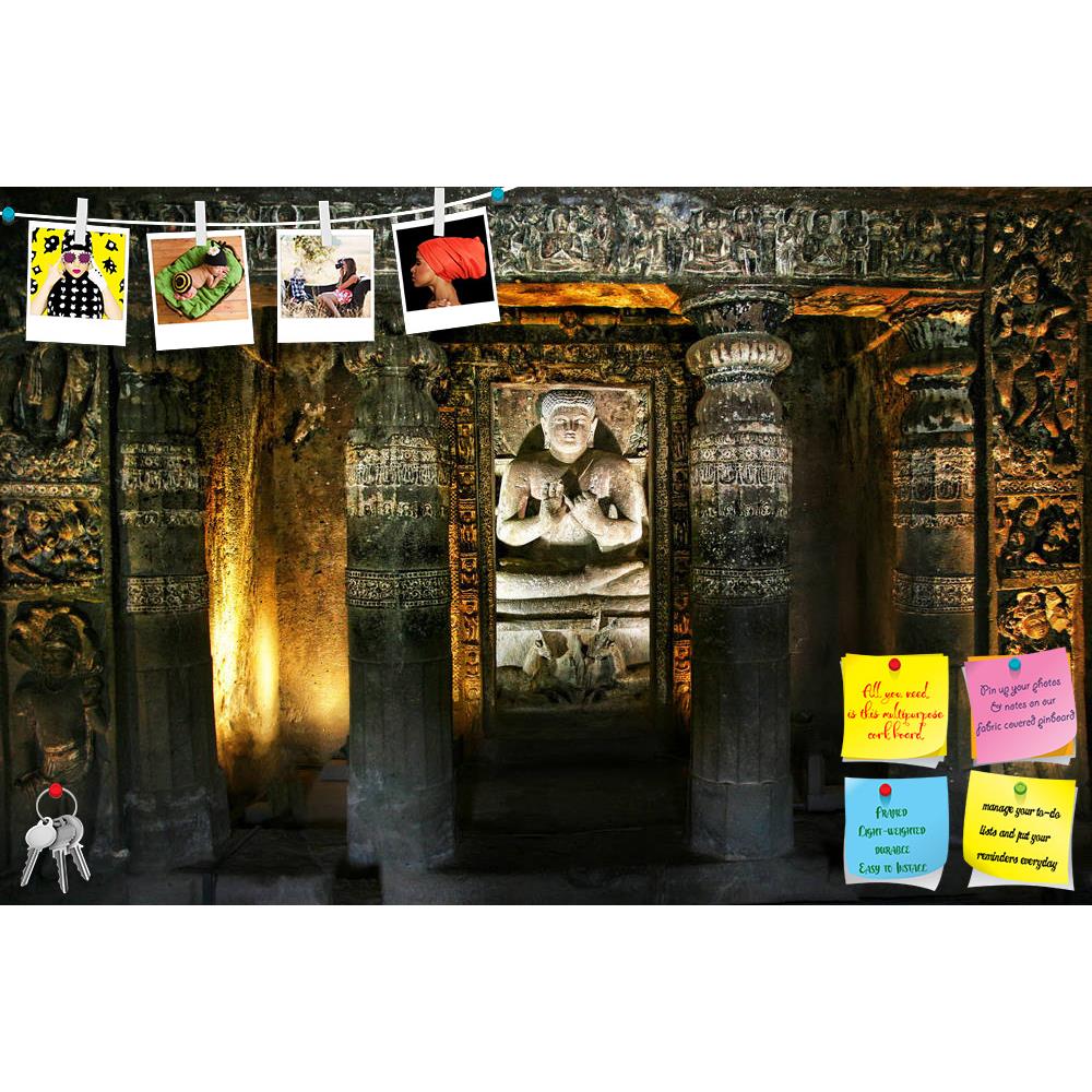 ArtzFolio Buddha in Ajanta Cave India Printed Bulletin Board Notice Pin Board Soft Board | Frameless-Bulletin Boards Frameless-AZSAO10526335BLB_FL_L-Image Code 5000485 Vishnu Image Folio Pvt Ltd, IC 5000485, ArtzFolio, Bulletin Boards Frameless, Places, Religious, Photography, buddha, in, ajanta, cave, india, printed, bulletin, board, notice, pin, soft, frameless, statue, sitting, inside, glowing, walls, maharashtra, pin up board, push pin board, extra large cork board, big pin board, notice board, small bu