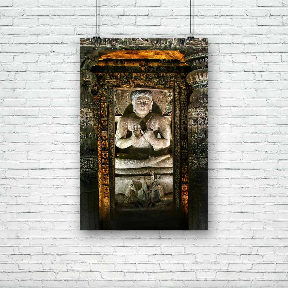 Buddha in Ajanta Cave India Unframed Paper Poster-Paper Posters Unframed-POS_UN-IC 5000485 IC 5000485, Ancient, Architecture, Asian, Automobiles, Buddhism, Culture, Ethnic, God Buddha, Hinduism, Historical, Indian, Marble and Stone, Medieval, Religion, Religious, Spiritual, Traditional, Transportation, Travel, Tribal, Vehicles, Vintage, World Culture, buddha, in, ajanta, cave, india, unframed, paper, poster, archeology, asia, basalt, built, carving, column, faith, famous, gesture, glow, god, harmony, herita