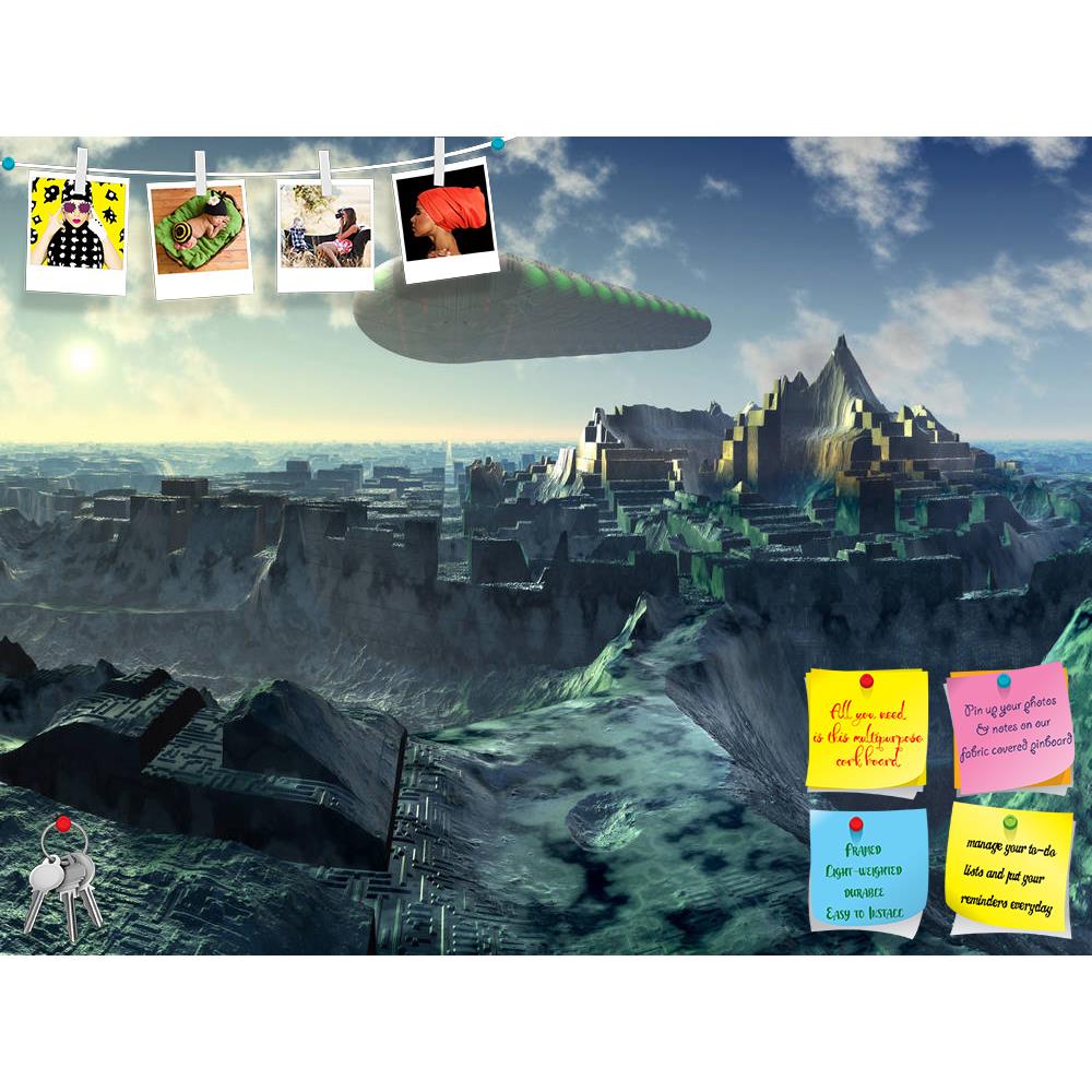 ArtzFolio Space Shuttle Over Alien City Printed Bulletin Board Notice Pin Board Soft Board | Frameless-Bulletin Boards Frameless-AZSAO10535847BLB_FL_L-Image Code 5000486 Vishnu Image Folio Pvt Ltd, IC 5000486, ArtzFolio, Bulletin Boards Frameless, Fantasy, Places, Digital Art, space, shuttle, over, alien, city, printed, bulletin, board, notice, pin, soft, frameless, ruins, pin up board, push pin board, extra large cork board, big pin board, notice board, small bulletin board, cork board, wall notice board, 