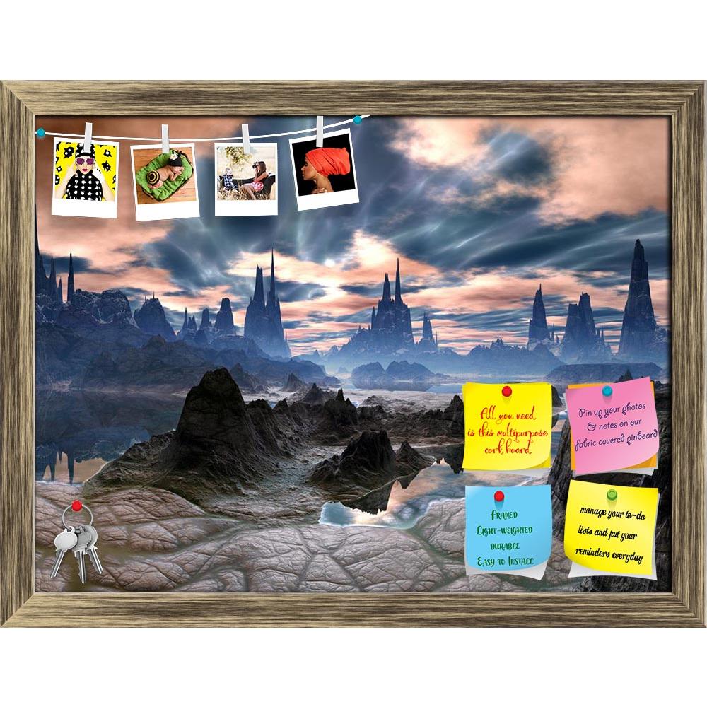 ArtzFolio Electrical Storms Over Rock Towers On Alien World Printed Bulletin Board Notice Pin Board Soft Board | Framed-Bulletin Boards Framed-AZSAO10535855BLB_FR_L-Image Code 5000488 Vishnu Image Folio Pvt Ltd, IC 5000488, ArtzFolio, Bulletin Boards Framed, Fantasy, Places, Digital Art, electrical, storms, over, rock, towers, on, alien, world, printed, bulletin, board, notice, pin, soft, framed, pin up board, push pin board, extra large cork board, big pin board, notice board, small bulletin board, cork bo