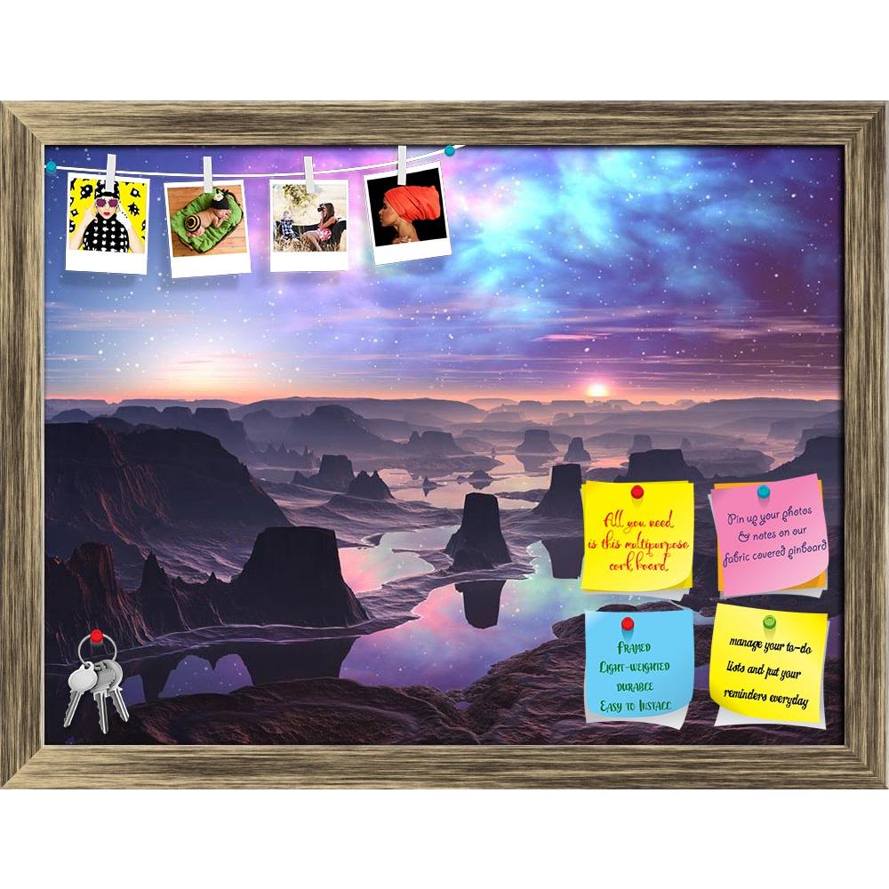 ArtzFolio Gaseous Aurora Over Mountainous Alien Landscape Printed Bulletin Board Notice Pin Board Soft Board | Framed-Bulletin Boards Framed-AZSAO10575989BLB_FR_L-Image Code 5000497 Vishnu Image Folio Pvt Ltd, IC 5000497, ArtzFolio, Bulletin Boards Framed, Fantasy, Places, Digital Art, gaseous, aurora, over, mountainous, alien, landscape, printed, bulletin, board, notice, pin, soft, framed, pin up board, push pin board, extra large cork board, big pin board, notice board, small bulletin board, cork board, w