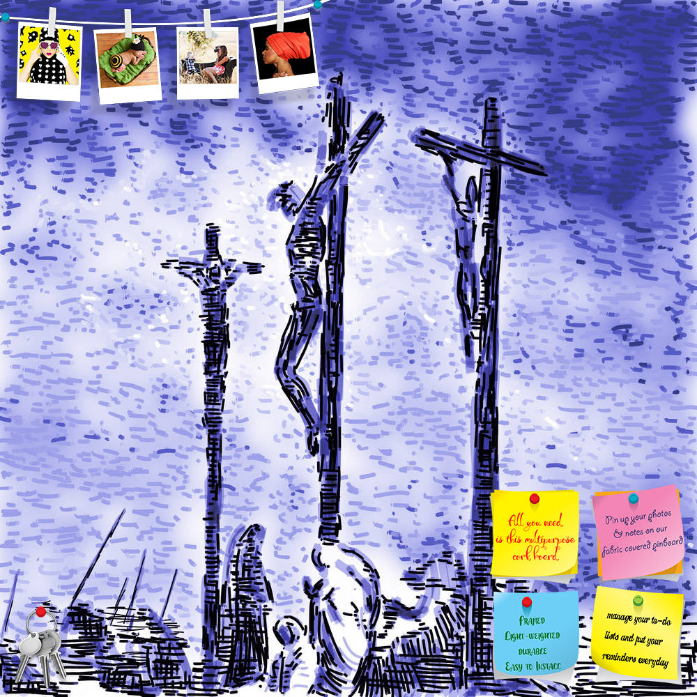 ArtzFolio Crucifixion D1 Printed Bulletin Board Notice Pin Board Soft Board | Frameless-Bulletin Boards Frameless-AZSAO10590594BLB_FL_L-Image Code 5000499 Vishnu Image Folio Pvt Ltd, IC 5000499, ArtzFolio, Bulletin Boards Frameless, Religious, Digital Art, crucifixion, d1, printed, bulletin, board, notice, pin, soft, frameless, pin up board, push pin board, extra large cork board, big pin board, notice board, small bulletin board, cork board, wall notice board, giant cork board, bulletin board, office notic
