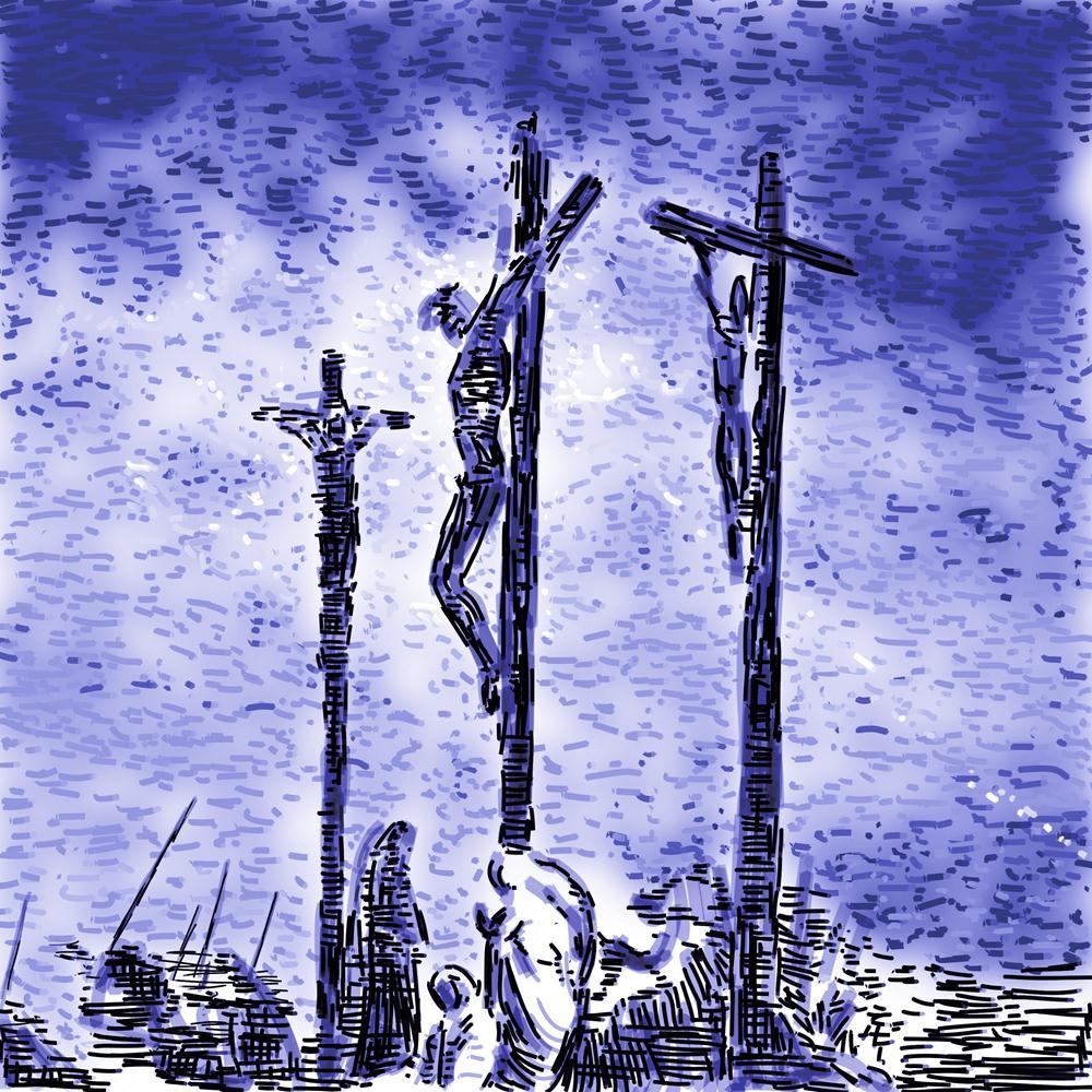 Crucifixion Canvas Painting Synthetic Frame-Paintings MDF Framing-AFF_FR-IC 5000499 IC 5000499, Art and Paintings, Christianity, Cross, Drawing, Icons, Illustrations, Jesus, Love, Paintings, Religion, Religious, Romance, Signs and Symbols, Sketches, Spiritual, Symbols, crucifixion, canvas, painting, synthetic, frame, catholic, art, brush, charcoal, christ, christian, church, crucified, crucifix, death, deposition, divine, dramatic, faith, god, goodness, holiness, holy, human, icon, illustration, loving, oil