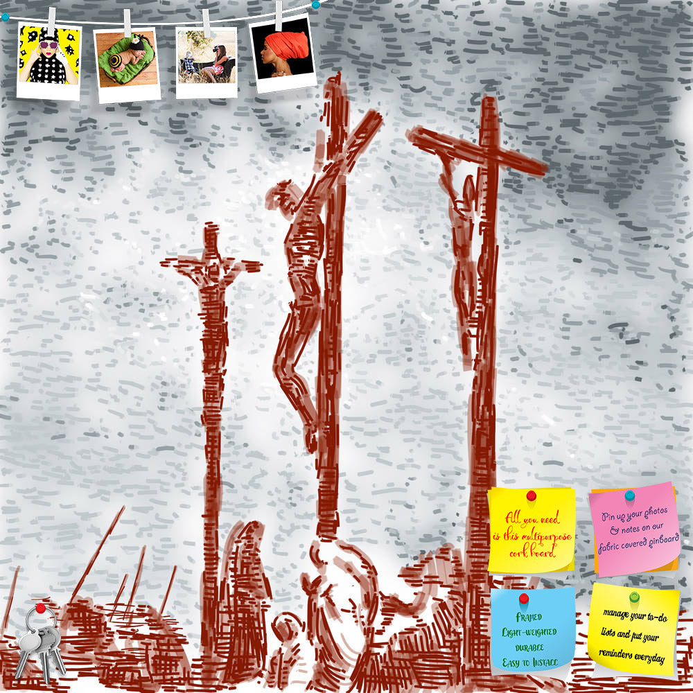 ArtzFolio Crucifixion D2 Printed Bulletin Board Notice Pin Board Soft Board | Frameless-Bulletin Boards Frameless-AZSAO10590612BLB_FL_L-Image Code 5000500 Vishnu Image Folio Pvt Ltd, IC 5000500, ArtzFolio, Bulletin Boards Frameless, Religious, Digital Art, crucifixion, d2, printed, bulletin, board, notice, pin, soft, frameless, pin up board, push pin board, extra large cork board, big pin board, notice board, small bulletin board, cork board, wall notice board, giant cork board, bulletin board, office notic