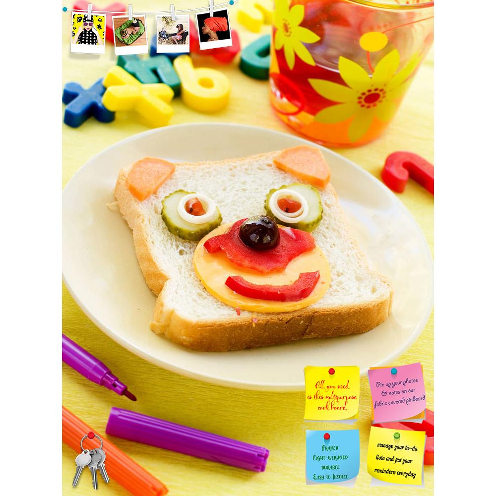 ArtzFolio Photo of Funny Sandwich Printed Bulletin Board Notice Pin Board Soft Board | Frameless-Bulletin Boards Frameless-AZSAO10590887BLB_FL_L-Image Code 5000501 Vishnu Image Folio Pvt Ltd, IC 5000501, ArtzFolio, Bulletin Boards Frameless, Food & Beverage, Kids, Photography, photo, of, funny, sandwich, printed, bulletin, board, notice, pin, soft, frameless, breakfast, child, drink, background, selective, focus, pin up board, push pin board, extra large cork board, big pin board, notice board, small bullet