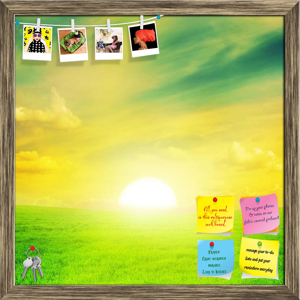 ArtzFolio Beautiful Sunset On A Spring Field Printed Bulletin Board Notice Pin Board Soft Board | Framed-Bulletin Boards Framed-AZSAO10618390BLB_FR_L-Image Code 5000504 Vishnu Image Folio Pvt Ltd, IC 5000504, ArtzFolio, Bulletin Boards Framed, Landscapes, Photography, beautiful, sunset, on, a, spring, field, printed, bulletin, board, notice, pin, soft, framed, background, blue, blue-sky, cloud, clouds, cloudy, countryside, fields, grass, grassland, grass-land, green, heavens, landscape, meadow, nature, plan