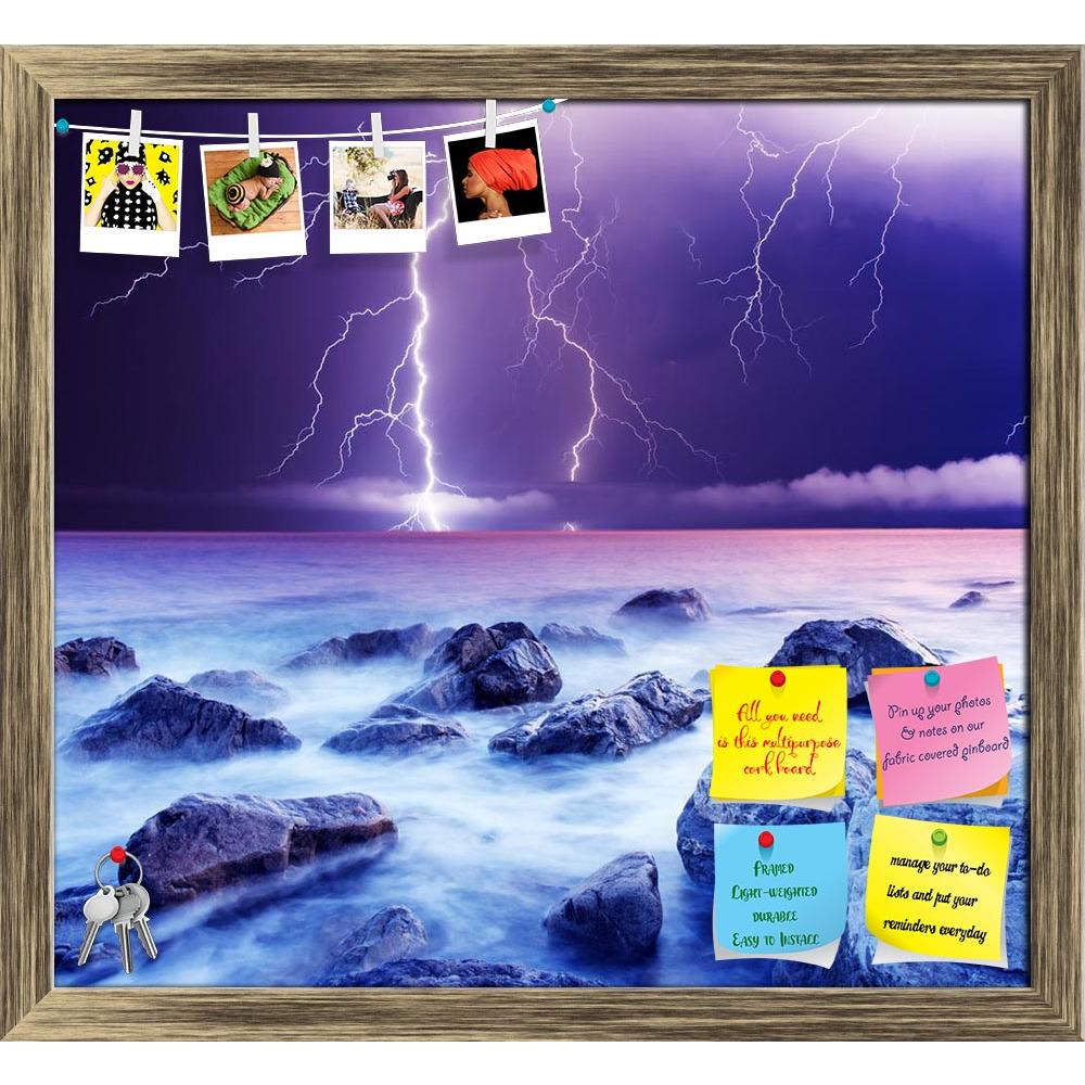 ArtzFolio Summer Storm Beginning With Lightning D2 Printed Bulletin Board Notice Pin Board Soft Board | Framed-Bulletin Boards Framed-AZSAO10637798BLB_FR_L-Image Code 5000512 Vishnu Image Folio Pvt Ltd, IC 5000512, ArtzFolio, Bulletin Boards Framed, Landscapes, Photography, summer, storm, beginning, with, lightning, d2, printed, bulletin, board, notice, pin, soft, framed, atlantic, background, bay, beautiful, bolt, beach, climate, cape, coast, color, danger, dazzle, ecology, electricity, energy, environment