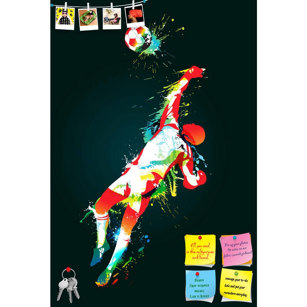 ArtzFolio Football Goalkeeper Printed Bulletin Board Notice Pin Board Soft Board | Frameless-Bulletin Boards Frameless-AZSAO10647743BLB_FL_L-Image Code 5000514 Vishnu Image Folio Pvt Ltd, IC 5000514, ArtzFolio, Bulletin Boards Frameless, Sports, Digital Art, football, goalkeeper, printed, bulletin, board, notice, pin, soft, frameless, the, catches, ball, black, background, vector, illustration, pin up board, push pin board, extra large cork board, big pin board, notice board, small bulletin board, cork boar