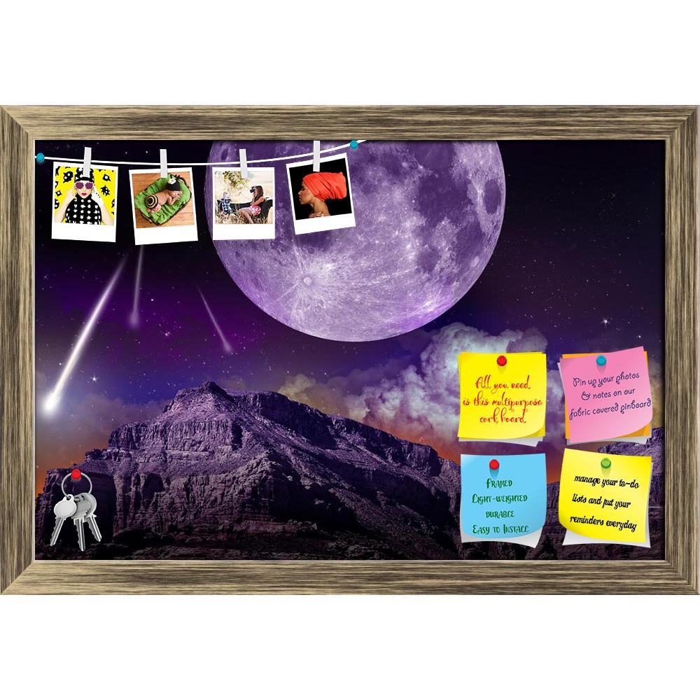 ArtzFolio Fantasy Night Printed Bulletin Board Notice Pin Board Soft Board | Framed-Bulletin Boards Framed-AZSAO10655087BLB_FR_L-Image Code 5000515 Vishnu Image Folio Pvt Ltd, IC 5000515, ArtzFolio, Bulletin Boards Framed, Fantasy, Places, Digital Art, night, printed, bulletin, board, notice, pin, soft, framed, abstract, earth-space, composition, large, moon, comets, asteroids, dark, violet, theme, illustration, pin up board, push pin board, extra large cork board, big pin board, notice board, small bulleti