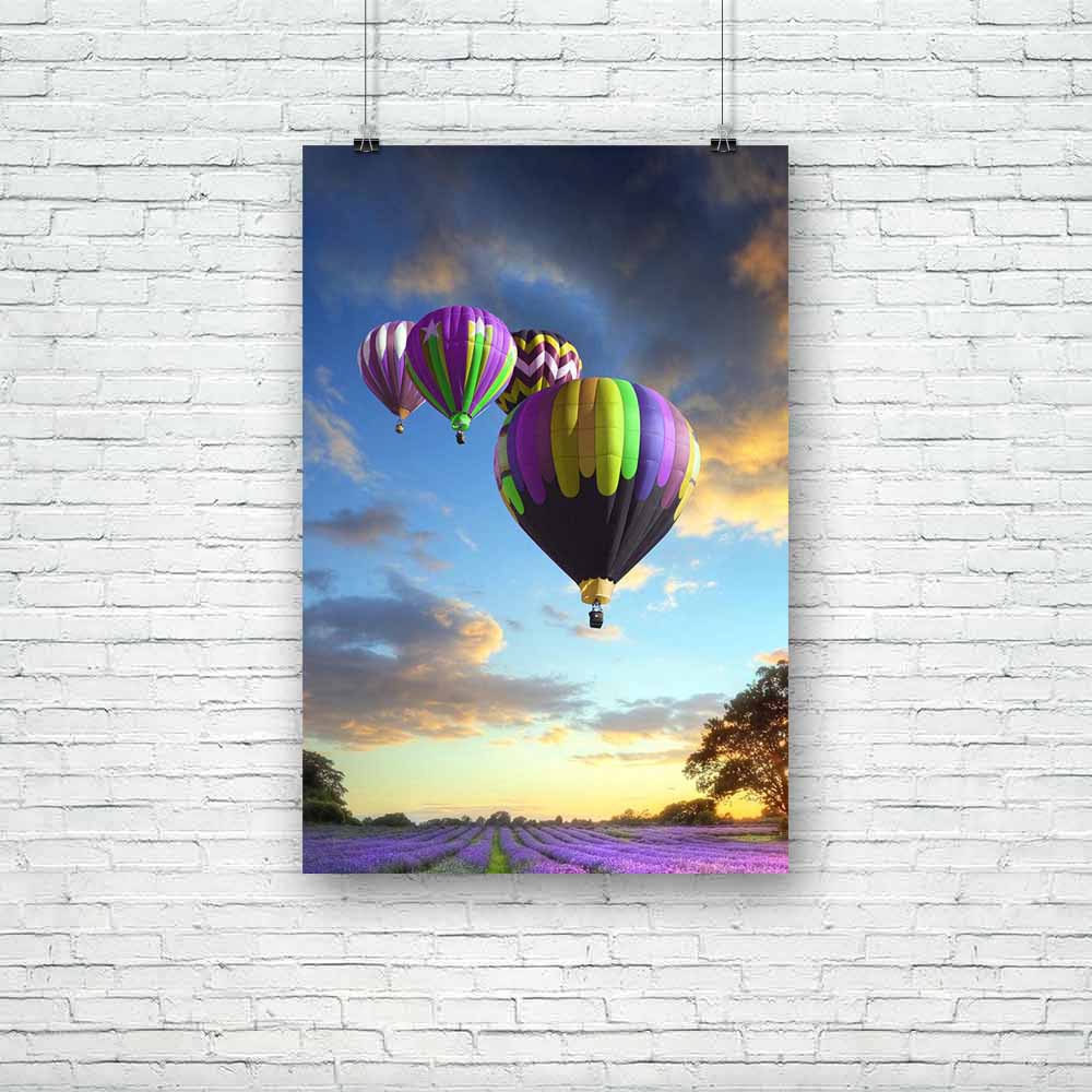 Sunset With Atmospheric Clouds & Hot Air Balloon D2 Unframed Paper Poster-Paper Posters Unframed-POS_UN-IC 5000547 IC 5000547, English, Hobbies, Landscapes, Nature, Scenic, Sunsets, sunset, with, atmospheric, clouds, hot, air, balloon, d2, unframed, paper, poster, landscape, balloons, england, lavender, essential, oils, field, alternative, beautiful, botany, color, colorful, countryside, crop, dusk, evening, fields, flying, foliage, formation, green, harvest, hobby, leisure, lines, medicine, natural, past, 