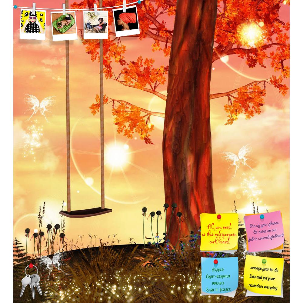 ArtzFolio Enchanted Nature Series Printed Bulletin Board Notice Pin Board Soft Board | Frameless-Bulletin Boards Frameless-AZSAO10867009BLB_FL_L-Image Code 5000557 Vishnu Image Folio Pvt Ltd, IC 5000557, ArtzFolio, Bulletin Boards Frameless, Fantasy, Kids, Landscapes, Digital Art, enchanted, nature, series, printed, bulletin, board, notice, pin, soft, frameless, swing, faerie, hill, pin up board, push pin board, extra large cork board, big pin board, notice board, small bulletin board, cork board, wall noti