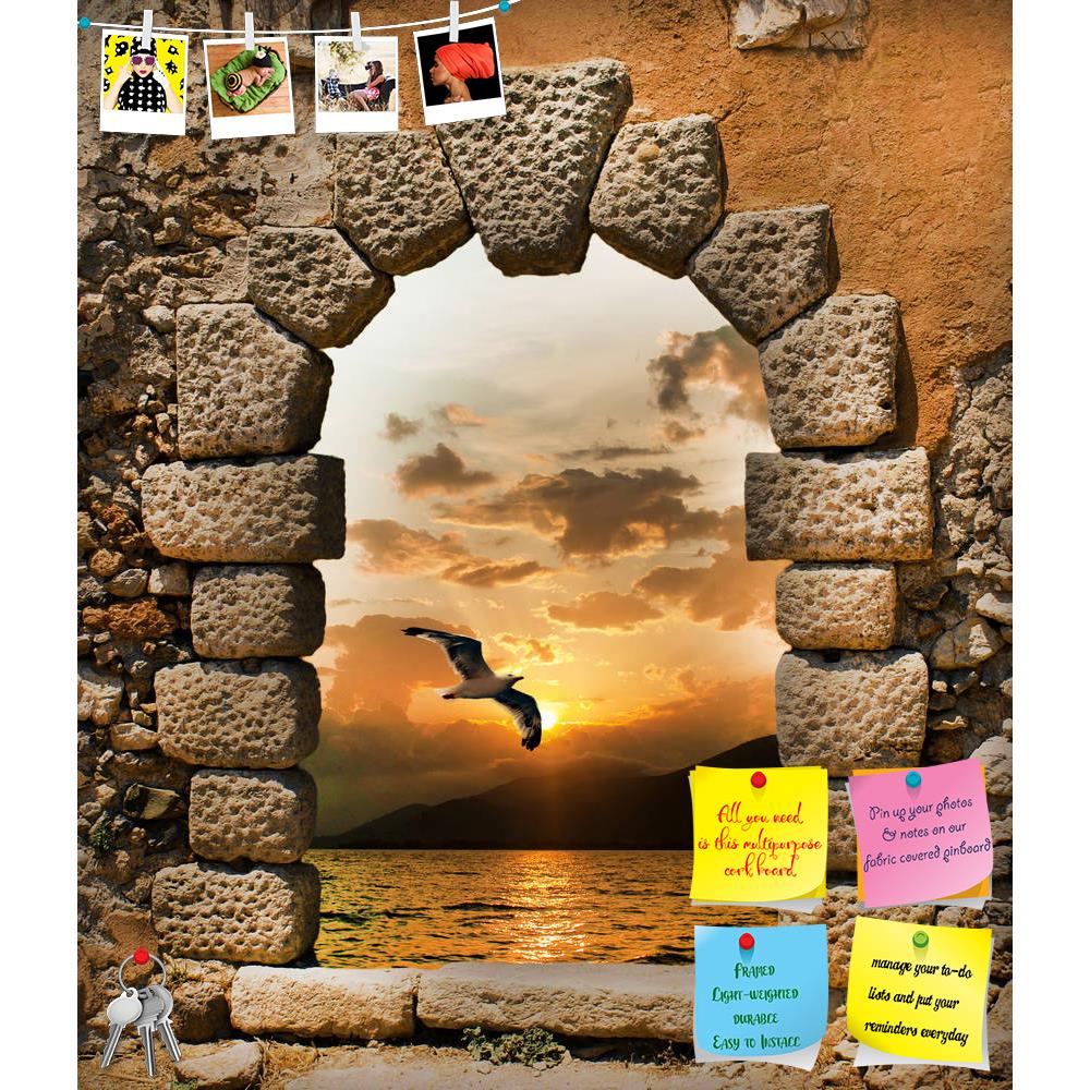 ArtzFolio Sunset & Seagull Printed Bulletin Board Notice Pin Board Soft Board | Frameless-Bulletin Boards Frameless-AZSAO10871589BLB_FL_L-Image Code 5000560 Vishnu Image Folio Pvt Ltd, IC 5000560, ArtzFolio, Bulletin Boards Frameless, Landscapes, Places, Photography, sunset, seagull, printed, bulletin, board, notice, pin, soft, frameless, through, old, castle, pin up board, push pin board, extra large cork board, big pin board, notice board, small bulletin board, cork board, wall notice board, giant cork bo