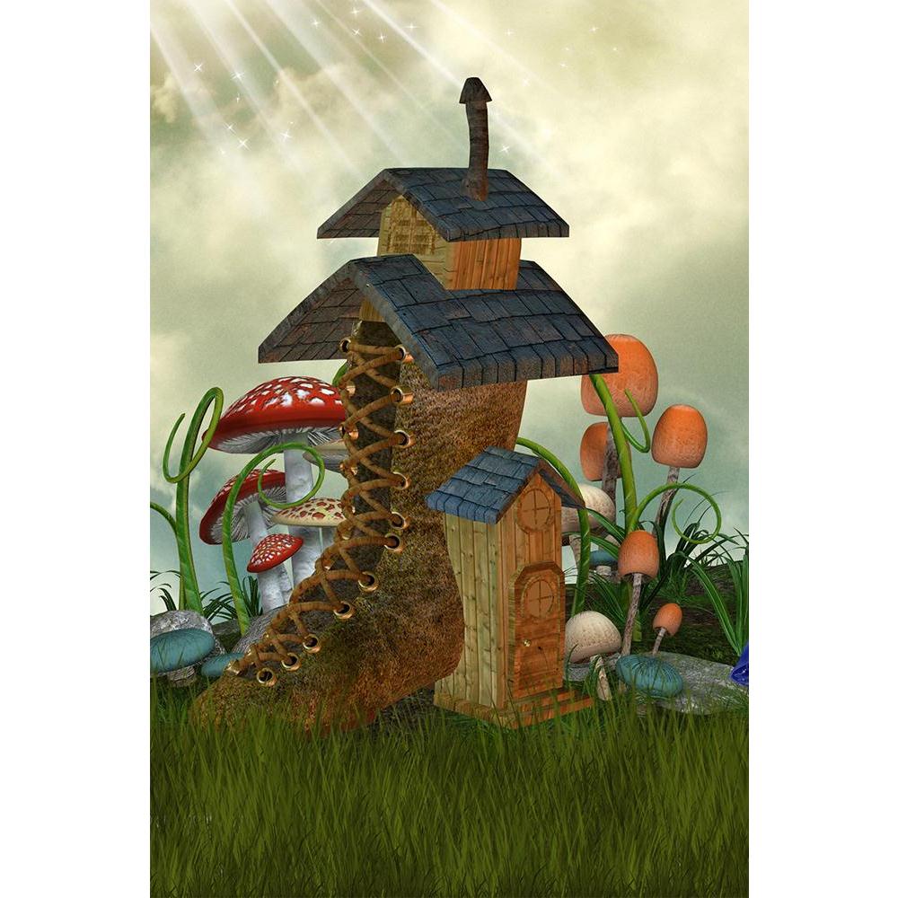 ArtzFolio Fairy House With Mushrooms Unframed Paper Poster-Paper Posters Unframed-AZART10923928POS_UN_L-Image Code 5000570 Vishnu Image Folio Pvt Ltd, IC 5000570, ArtzFolio, Paper Posters Unframed, Fantasy, Kids, Landscapes, Digital Art, fairy, house, with, mushrooms, unframed, paper, poster, wall, large, size, for, living, room, home, decoration, big, framed, decor, posters, pitaara, box, modern, art, frame, bedroom, amazonbasics, door, drawing, small, decorative, office, reception, multiple, friends, imag