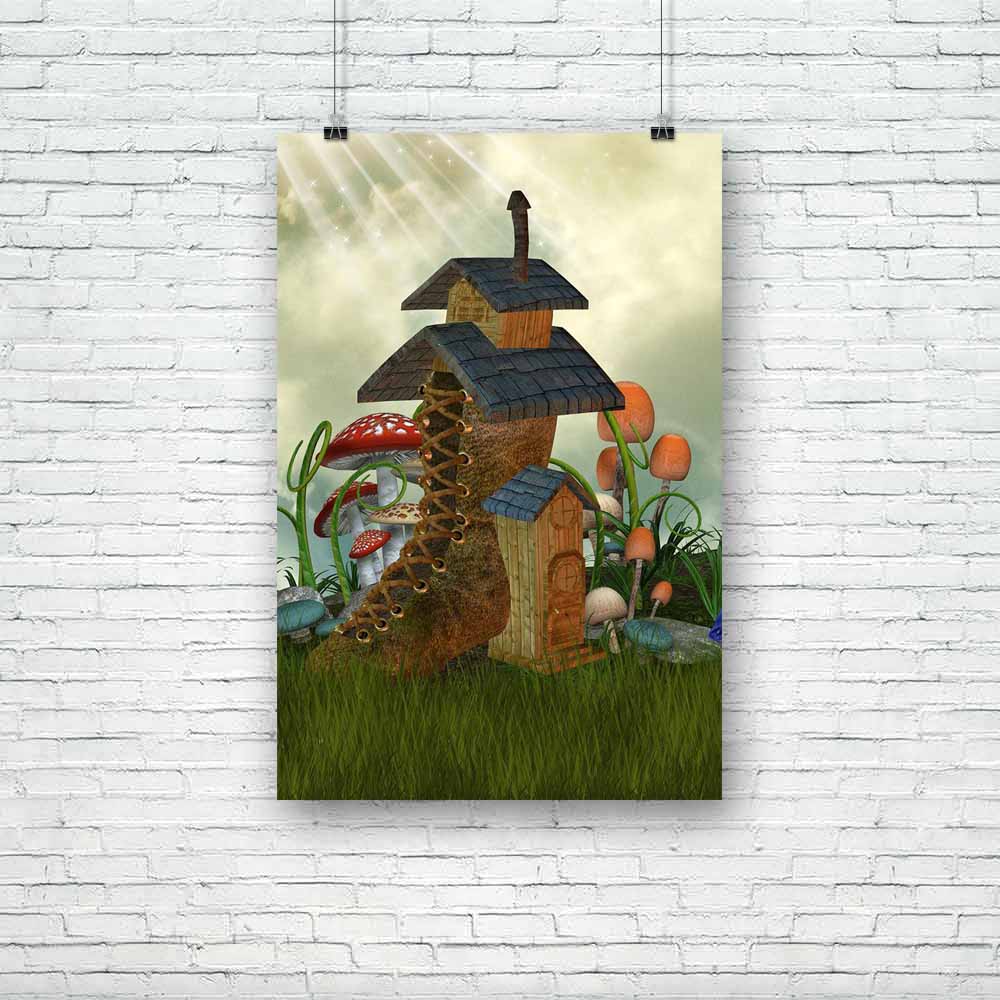 Fairy House With Mushrooms Unframed Paper Poster-Paper Posters Unframed-POS_UN-IC 5000570 IC 5000570, Art and Paintings, Baby, Children, Digital, Digital Art, Fantasy, Graphic, Kids, Nature, Scenic, fairy, house, with, mushrooms, unframed, paper, poster, tales, amazing, art, backdrops, background, beautiful, boot, bright, cloud, clouds, colorful, door, dreams, dreamy, exploration, fae, fairytale, fantastic, lighting, magic, manipulation, mist, misty, outdoor, peaceful, scenario, scene, structure, artzfolio,
