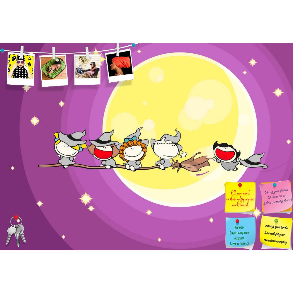 ArtzFolio Halloween Night D1 Printed Bulletin Board Notice Pin Board Soft Board | Frameless-Bulletin Boards Frameless-AZSAO10944193BLB_FL_L-Image Code 5000577 Vishnu Image Folio Pvt Ltd, IC 5000577, ArtzFolio, Bulletin Boards Frameless, Kids, Digital Art, halloween, night, d1, printed, bulletin, board, notice, pin, soft, frameless, group, witches, flying, pin up board, push pin board, extra large cork board, big pin board, notice board, small bulletin board, cork board, wall notice board, giant cork board, 