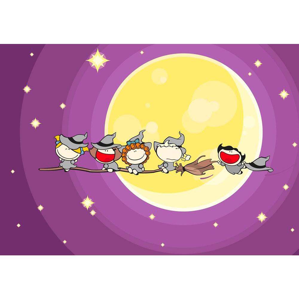 Halloween Night Canvas Painting Synthetic Frame-Paintings MDF Framing-AFF_FR-IC 5000577 IC 5000577, Animated Cartoons, Art and Paintings, Baby, Caricature, Cartoons, Children, Holidays, Illustrations, Kids, People, Signs, Signs and Symbols, halloween, night, canvas, painting, synthetic, frame, moon, broom, cartoon, celebration, child, clipart, coven, creature, creepy, cute, design, evil, fall, flying, full, funny, girl, group, happy, hat, holiday, horror, illustration, kid, laughter, legend, magic, myth, oc