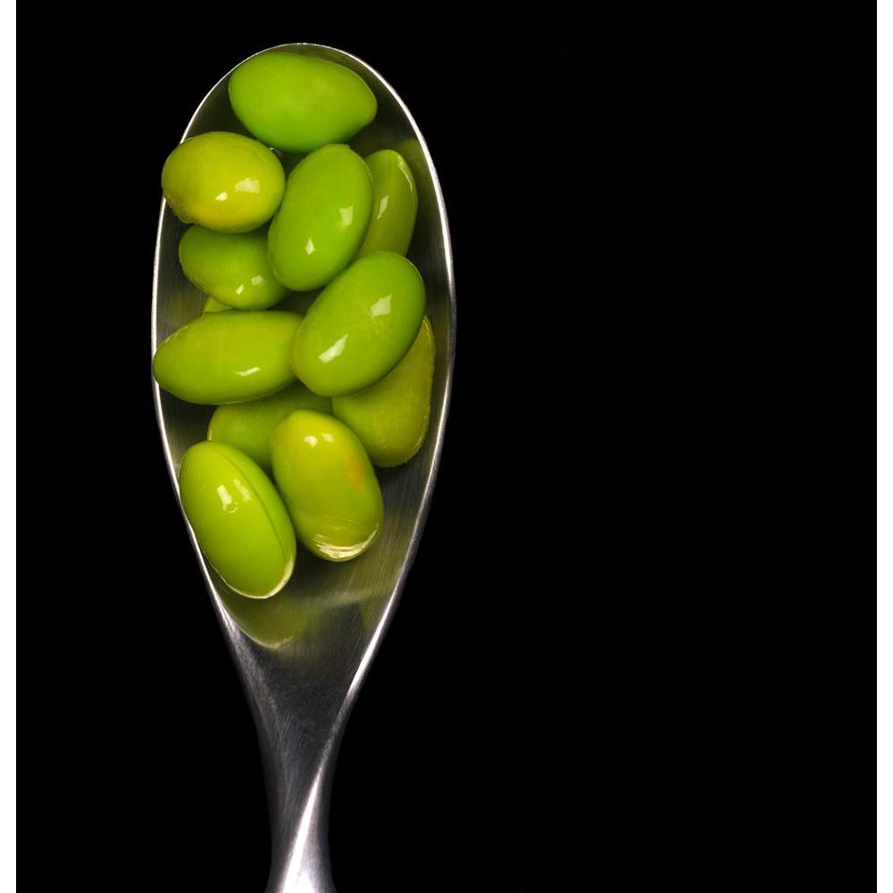 Soybeans In A Spoon On Black Canvas Painting Synthetic Frame-Paintings MDF Framing-AFF_FR-IC 5000578 IC 5000578, Black, Black and White, Fruit and Vegetable, Nature, Scenic, Vegetables, soybeans, in, a, spoon, on, canvas, painting, synthetic, frame, background, bean, closeup, detail, diet, eat, edamame, fresh, green, healthy, isolated, macro, nutrition, organic, oriental, soy, soybean, summer, vegetable, artzfolio, wall decor for living room, wall frames for living room, frames for living room, wall art, ca