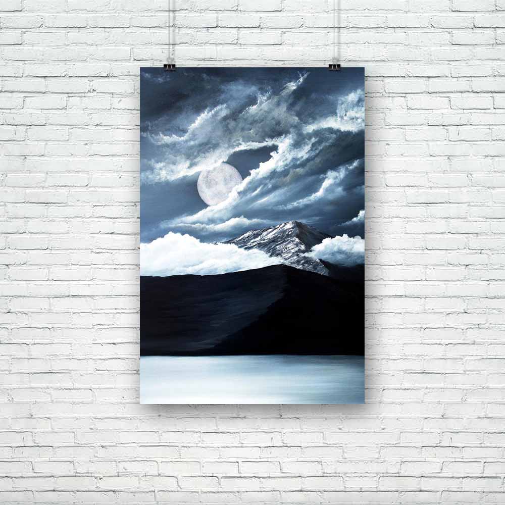 Moon Over Lake Tahoe Unframed Paper Poster-Paper Posters Unframed-POS_UN-IC 5000587 IC 5000587, American, Art and Paintings, Automobiles, God Ram, Hinduism, Landscapes, Marble and Stone, Mountains, Nature, Paintings, Panorama, Scenic, Sunrises, Sunsets, Transportation, Travel, Vehicles, moon, over, lake, tahoe, unframed, paper, poster, oil, painting, scenery, landscape, america, art, blue, bushes, california, clouds, dawn, desert, fine, formation, geology, high, limestone, mineral, morning, mountain, nation