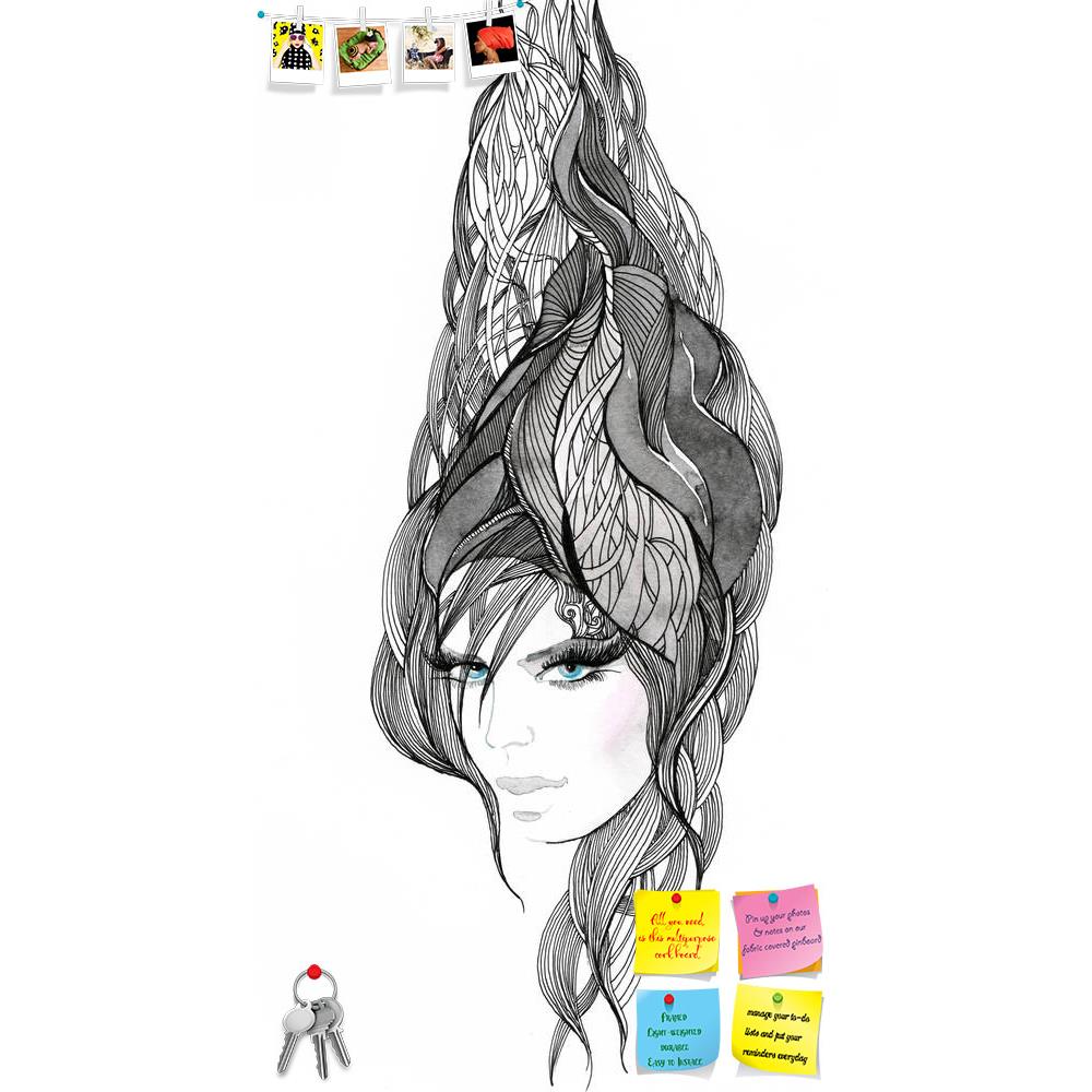 ArtzFolio Woman With Ornate Hair D1 Printed Bulletin Board Notice Pin Board Soft Board | Frameless-Bulletin Boards Frameless-AZSAO10980415BLB_FL_L-Image Code 5000604 Vishnu Image Folio Pvt Ltd, IC 5000604, ArtzFolio, Bulletin Boards Frameless, Fashion, Portraits, Fine Art Reprint, woman, with, ornate, hair, d1, printed, bulletin, board, notice, pin, soft, frameless, beautiful, series, pin up board, push pin board, extra large cork board, big pin board, notice board, small bulletin board, cork board, wall no