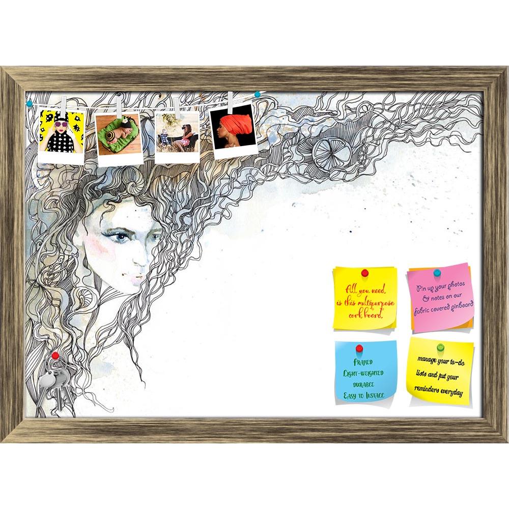 ArtzFolio Woman With Ornate Hair D2 Printed Bulletin Board Notice Pin Board Soft Board | Framed-Bulletin Boards Framed-AZSAO10980434BLB_FR_L-Image Code 5000605 Vishnu Image Folio Pvt Ltd, IC 5000605, ArtzFolio, Bulletin Boards Framed, Fashion, Portraits, Fine Art Reprint, woman, with, ornate, hair, d2, printed, bulletin, board, notice, pin, soft, framed, beautiful, pin up board, push pin board, extra large cork board, big pin board, notice board, small bulletin board, cork board, wall notice board, giant co