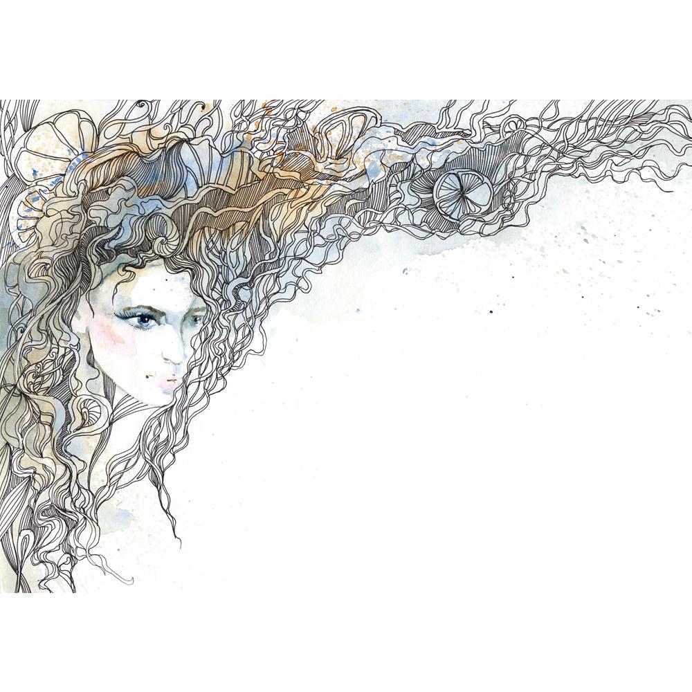 Woman With Ornate Hair Canvas Painting Synthetic Frame-Paintings MDF Framing-AFF_FR-IC 5000605 IC 5000605, Adult, Asian, Black, Black and White, Modern Art, People, Urban, woman, with, ornate, hair, canvas, painting, synthetic, frame, attractive, babe, beauty, below, caucasian, cheer, clear, clothes, curly, cute, elegance, elegant, fancy, female, feminine, fun, funky, girl, glance, gorgeous, head, looking, model, modern, motion, one, only, person, plant, positive, pretty, shaking, sky, spinning, summer, sun