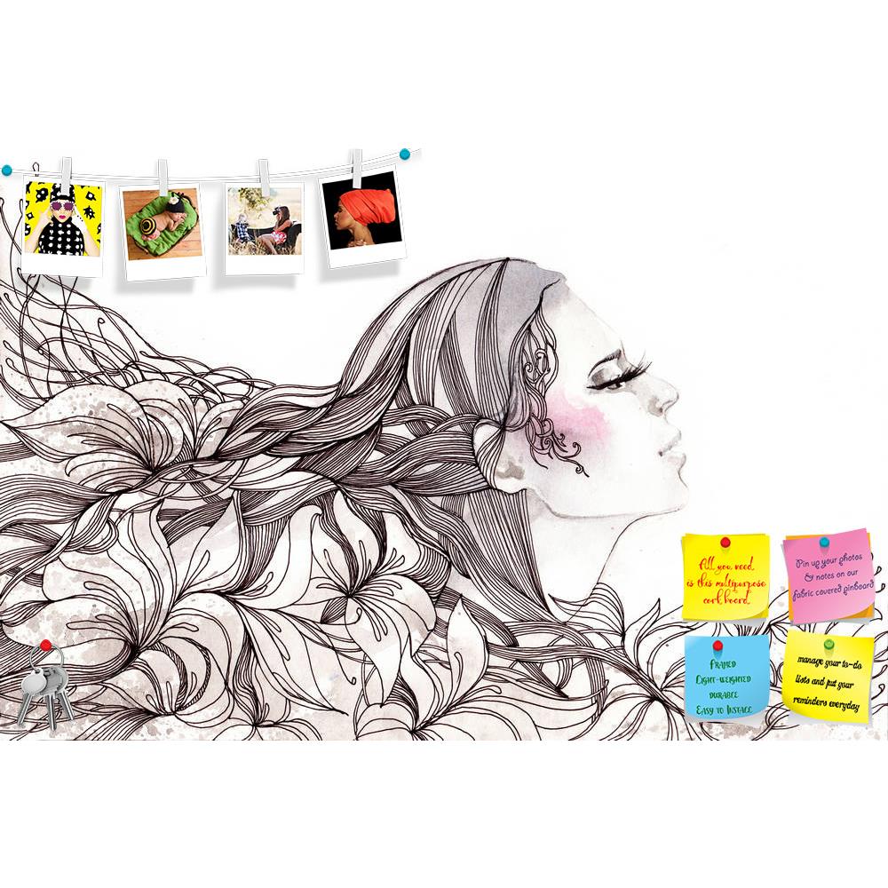 ArtzFolio Woman With Hair Ornate Printed Bulletin Board Notice Pin Board Soft Board | Frameless-Bulletin Boards Frameless-AZSAO10980441BLB_FL_L-Image Code 5000607 Vishnu Image Folio Pvt Ltd, IC 5000607, ArtzFolio, Bulletin Boards Frameless, Fashion, Portraits, Fine Art Reprint, woman, with, hair, ornate, printed, bulletin, board, notice, pin, soft, frameless, beautiful, flowers, series, pin up board, push pin board, extra large cork board, big pin board, notice board, small bulletin board, cork board, wall 