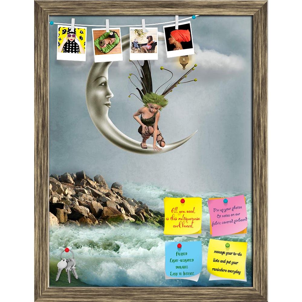 ArtzFolio Fairy In The Moon Printed Bulletin Board Notice Pin Board Soft Board | Framed-Bulletin Boards Framed-AZSAO10999314BLB_FR_L-Image Code 5000614 Vishnu Image Folio Pvt Ltd, IC 5000614, ArtzFolio, Bulletin Boards Framed, Fantasy, Kids, Landscapes, Digital Art, fairy, in, the, moon, printed, bulletin, board, notice, pin, soft, framed, landscape, pin up board, push pin board, extra large cork board, big pin board, notice board, small bulletin board, cork board, wall notice board, giant cork board, bulle