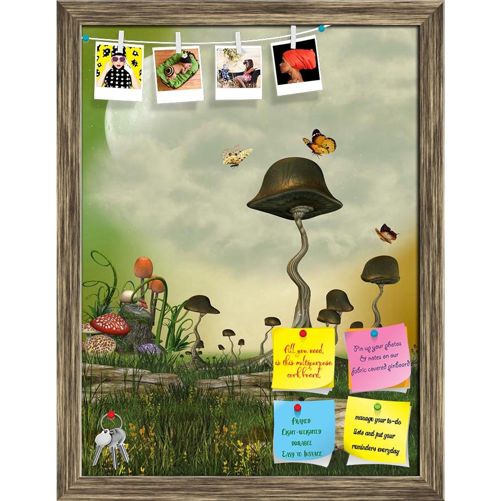 ArtzFolio Landscape With Butterfly & Mushrooms Printed Bulletin Board Notice Pin Board Soft Board | Framed-Bulletin Boards Framed-AZSAO10999338BLB_FR_L-Image Code 5000616 Vishnu Image Folio Pvt Ltd, IC 5000616, ArtzFolio, Bulletin Boards Framed, Fantasy, Kids, Landscapes, Digital Art, landscape, with, butterfly, mushrooms, printed, bulletin, board, notice, pin, soft, framed, pin up board, push pin board, extra large cork board, big pin board, notice board, small bulletin board, cork board, wall notice board