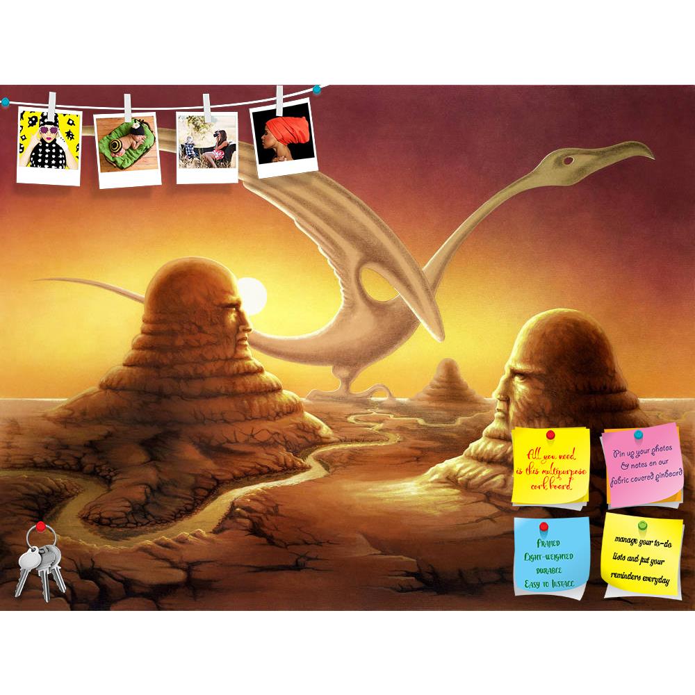 ArtzFolio Surreal Scene Of Stone Sculptures In A Desert Printed Bulletin Board Notice Pin Board Soft Board | Frameless-Bulletin Boards Frameless-AZSAO11014577BLB_FL_L-Image Code 5000620 Vishnu Image Folio Pvt Ltd, IC 5000620, ArtzFolio, Bulletin Boards Frameless, Fantasy, Kids, Digital Art, surreal, scene, of, stone, sculptures, in, a, desert, printed, bulletin, board, notice, pin, soft, frameless, strange, painted, myself, itu00b4s, named, "points, view", it, shows, big, deserted, landscapein, warm, sundow