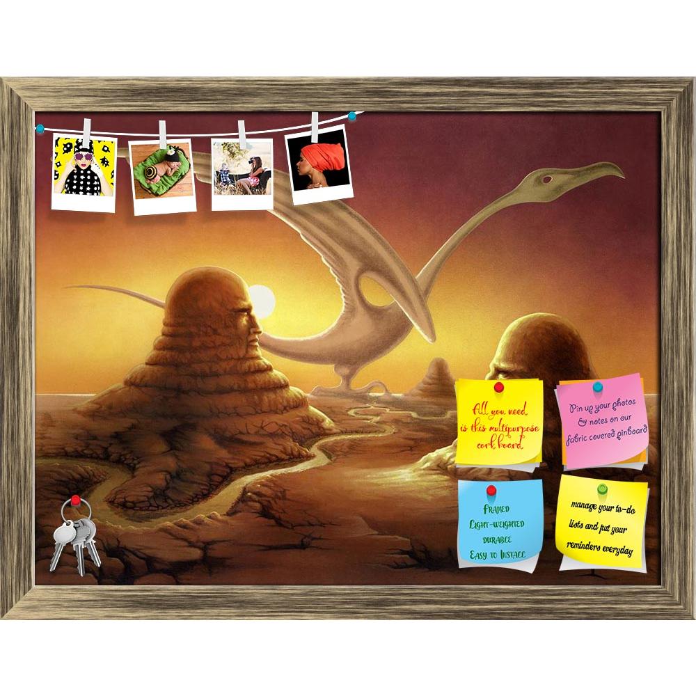 ArtzFolio Surreal Scene Of Stone Sculptures In A Desert Printed Bulletin Board Notice Pin Board Soft Board | Framed-Bulletin Boards Framed-AZSAO11014577BLB_FR_L-Image Code 5000620 Vishnu Image Folio Pvt Ltd, IC 5000620, ArtzFolio, Bulletin Boards Framed, Fantasy, Kids, Digital Art, surreal, scene, of, stone, sculptures, in, a, desert, printed, bulletin, board, notice, pin, soft, framed, strange, painted, myself, itu00b4s, named, "points, view", it, shows, big, deserted, landscapein, warm, sundown, pin up bo