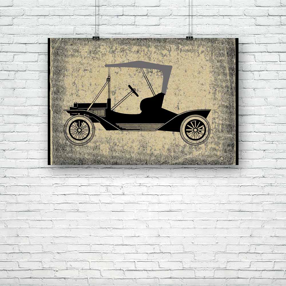 Vintage Car D8 Unframed Paper Poster-Paper Posters Unframed-POS_UN-IC 5000632 IC 5000632, Abstract Expressionism, Abstracts, Ancient, Books, Cars, Historical, Medieval, Patterns, Retro, Semi Abstract, Signs, Signs and Symbols, Vintage, car, d8, unframed, paper, poster, abstract, aging, background, blank, book, burnt, canvas, color, cover, crumpled, damaged, design, dirt, dirty, document, empty, fix, frame, grunge, grungy, keeping, manuscript, messy, note, obsolete, old, page, parchment, pattern, rough, smud